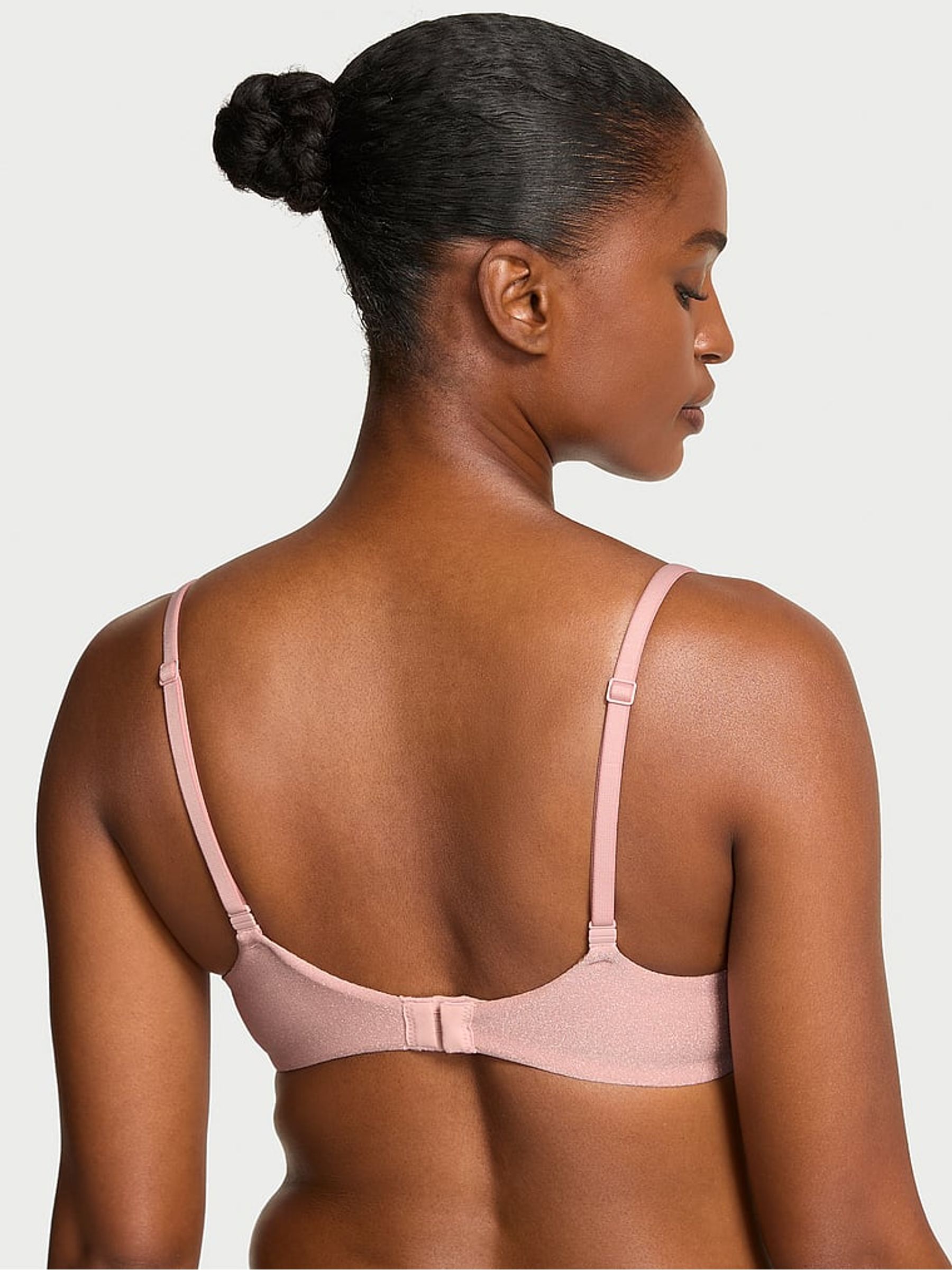 Royal Pink Lightly Lined Full Cup Shimmer Bra - Image 2 of 2