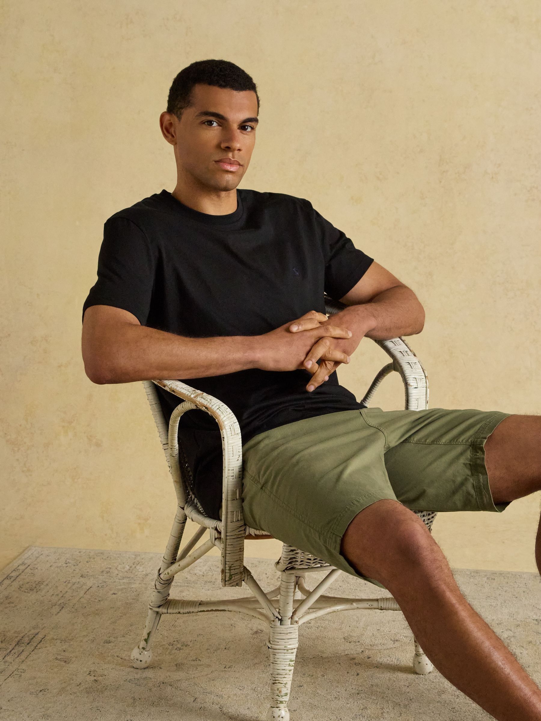 Everyday Black Crew Neck Cotton T-Shirt - Image 3 of 7