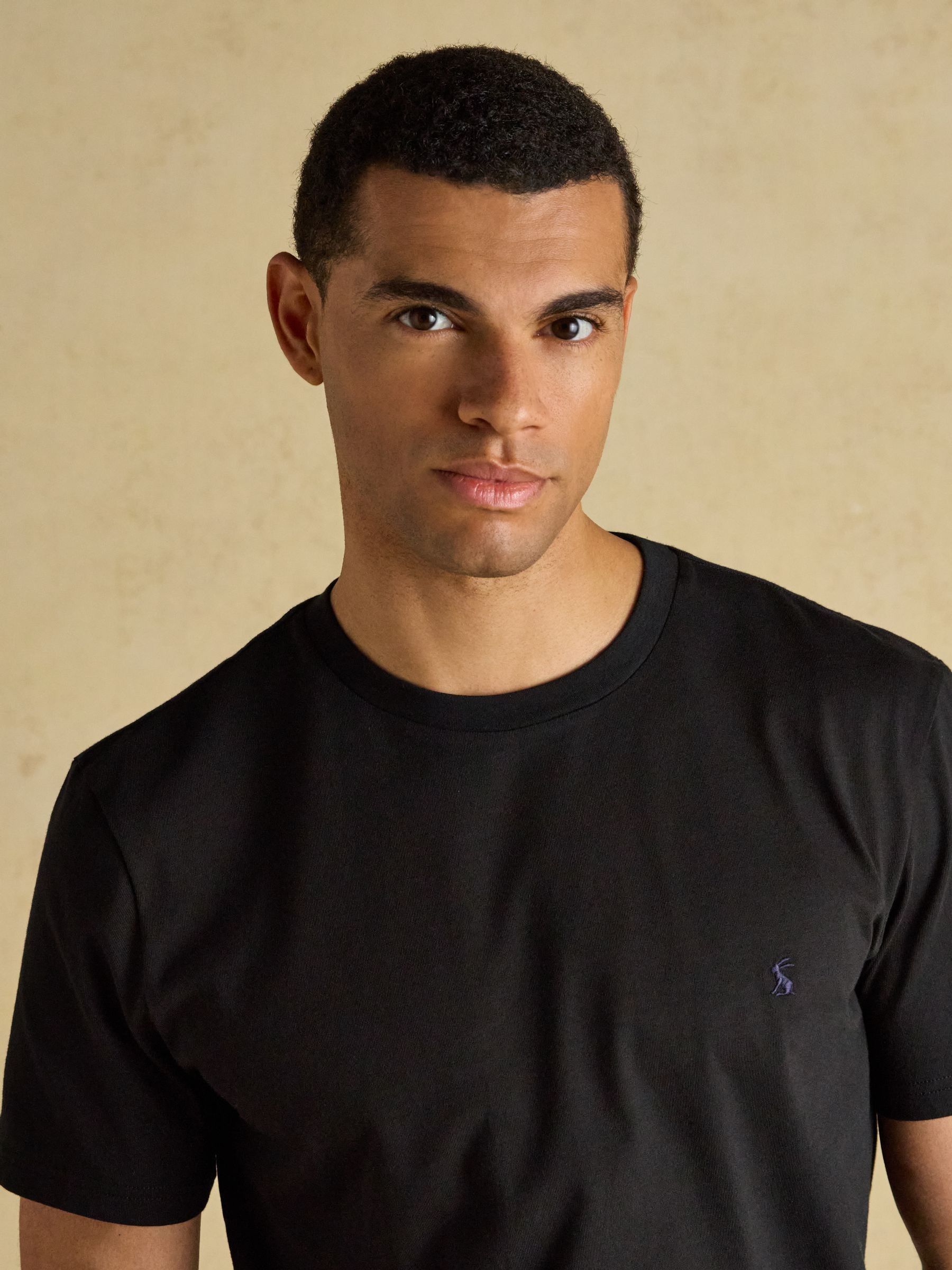 Everyday Black Crew Neck Cotton T-Shirt - Image 4 of 7