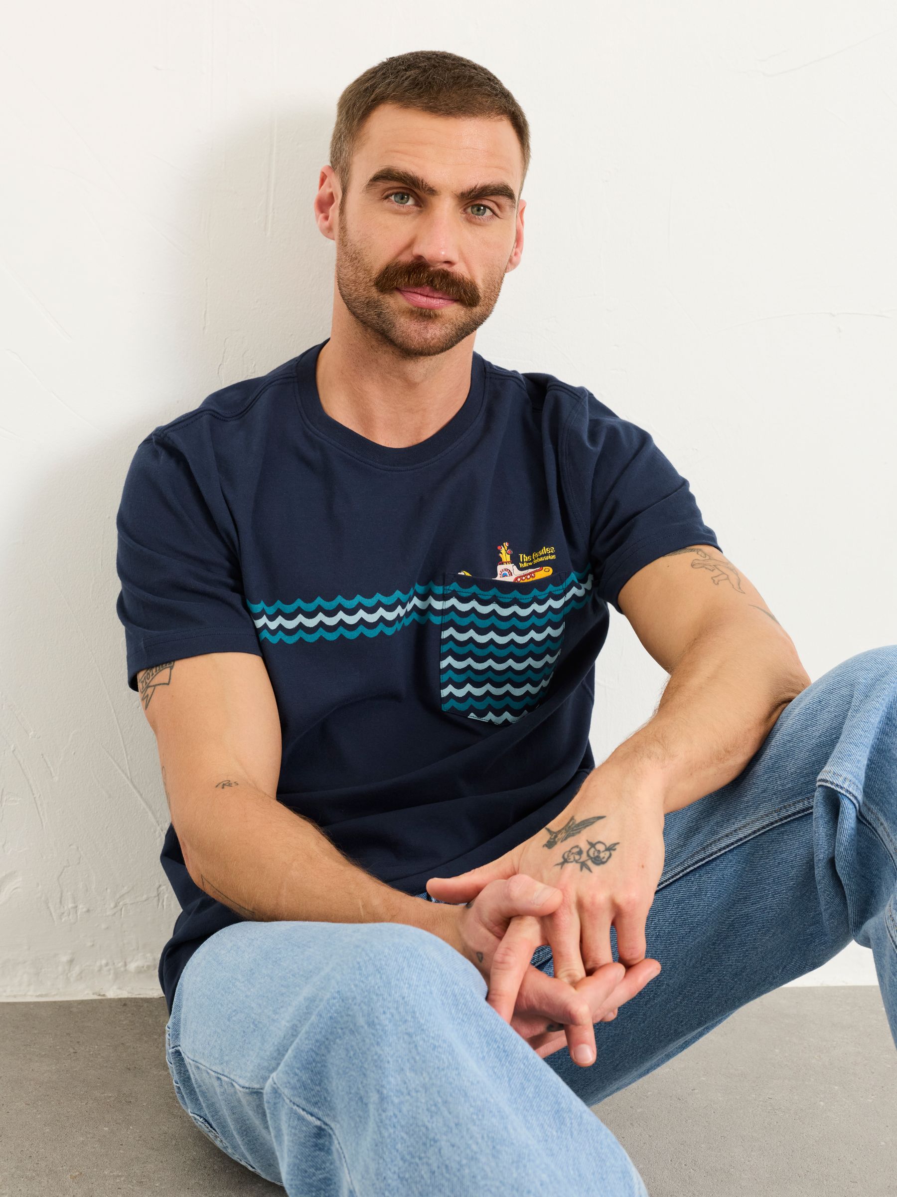 Navy Beatles Graphic T-Shirt - Image 3 of 6