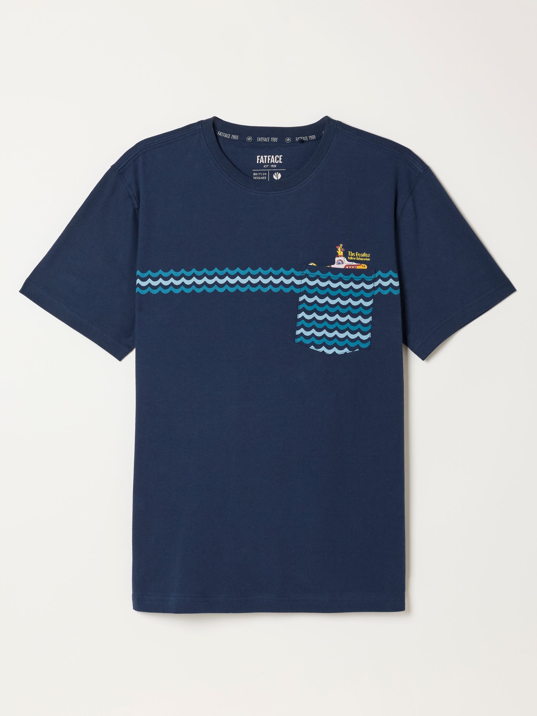 Navy Beatles Graphic T-Shirt - Image 6 of 6