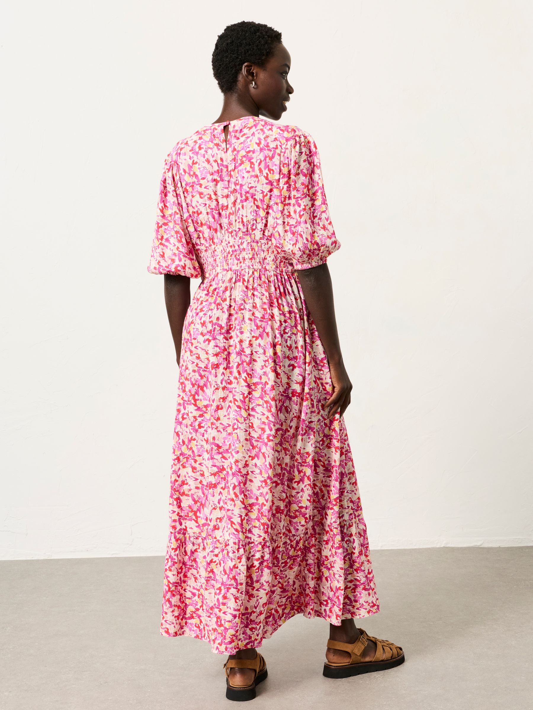 Multi Confetti Floral Petite Milly Midi Dress - Image 2 of 7