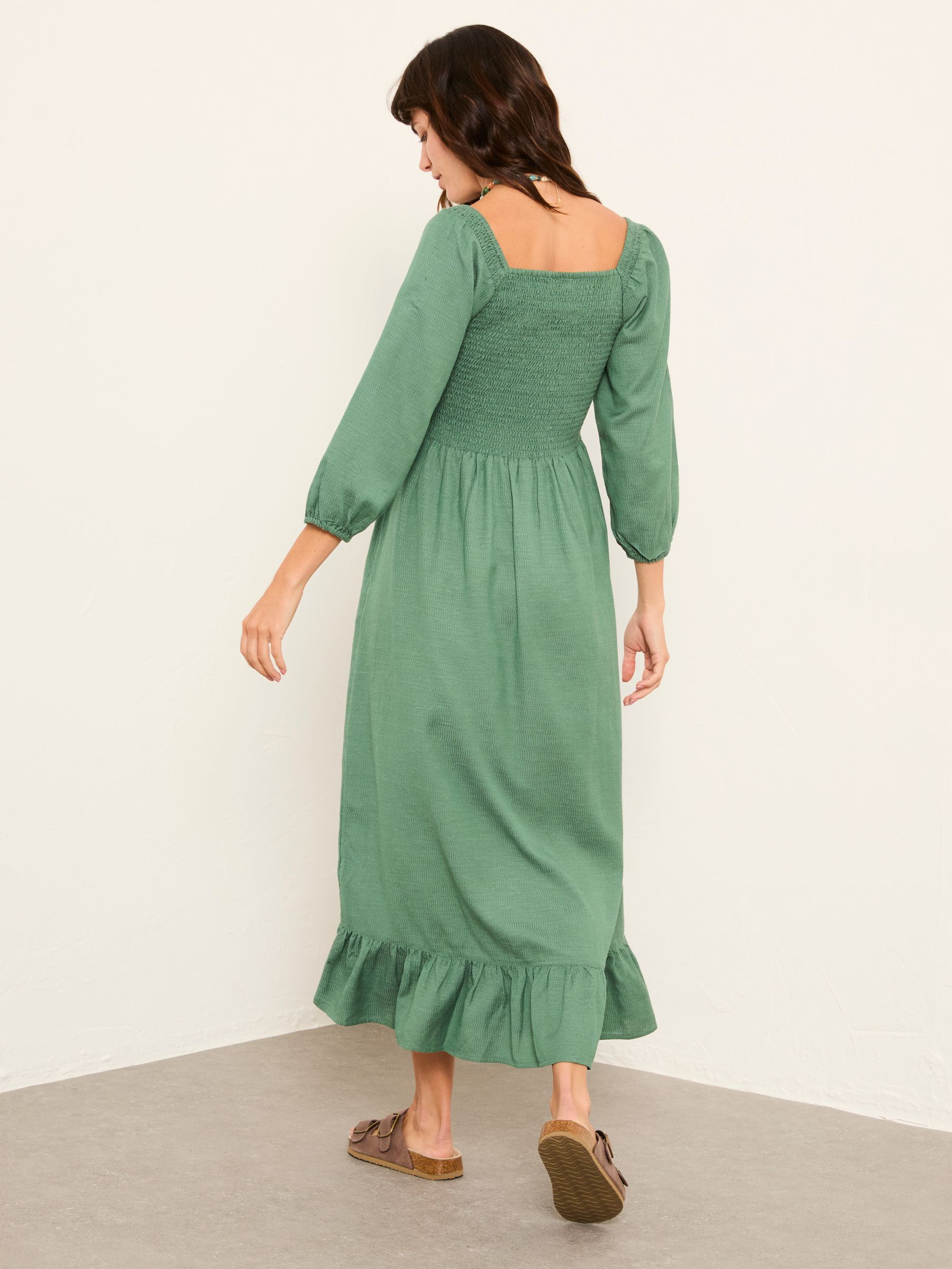 Adele Green Petite Midi Dress - Image 2 of 6