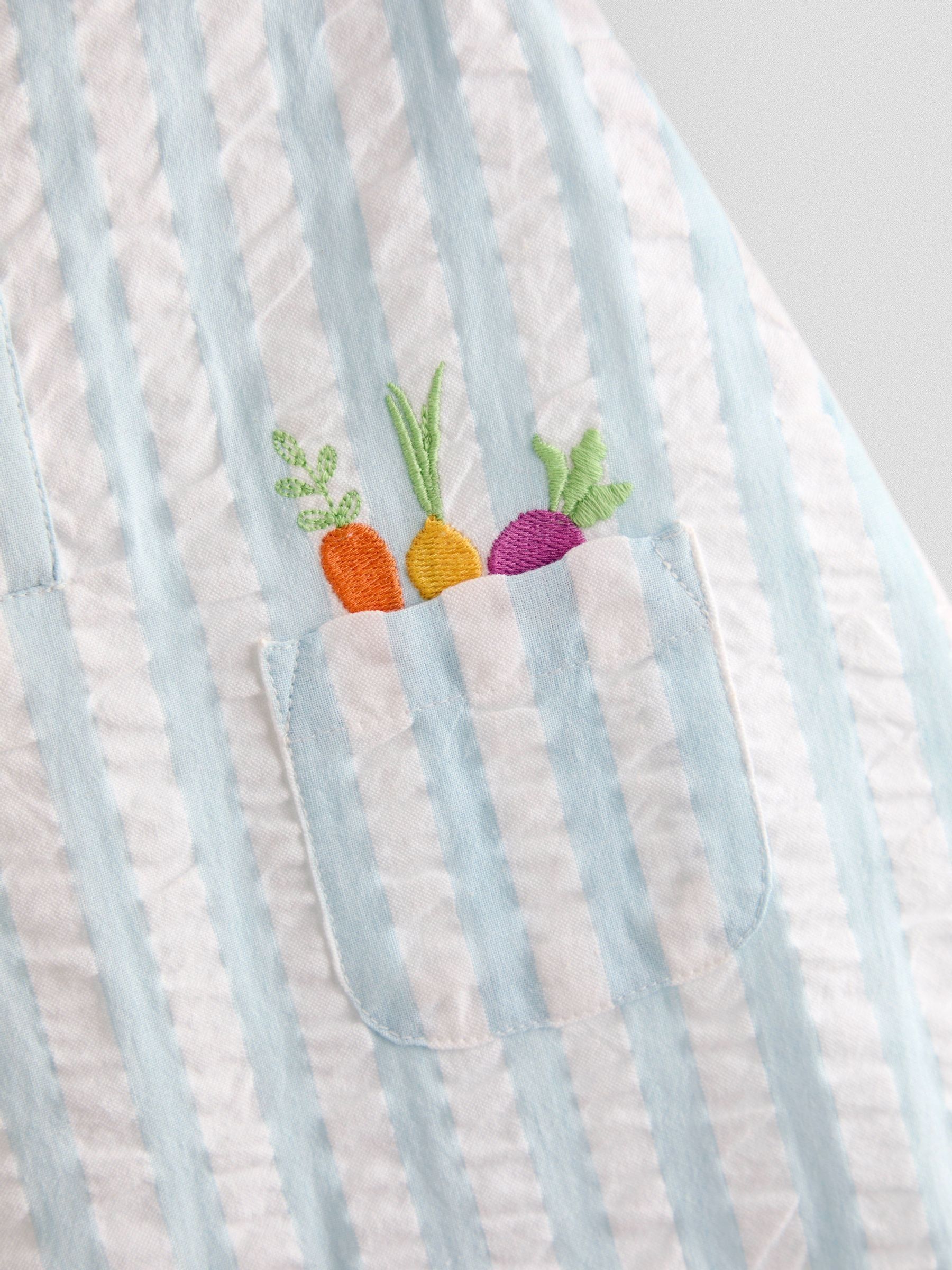 Blue Stripe Peter Rabbit™ Cheesecloth Romper - Image 4 of 4