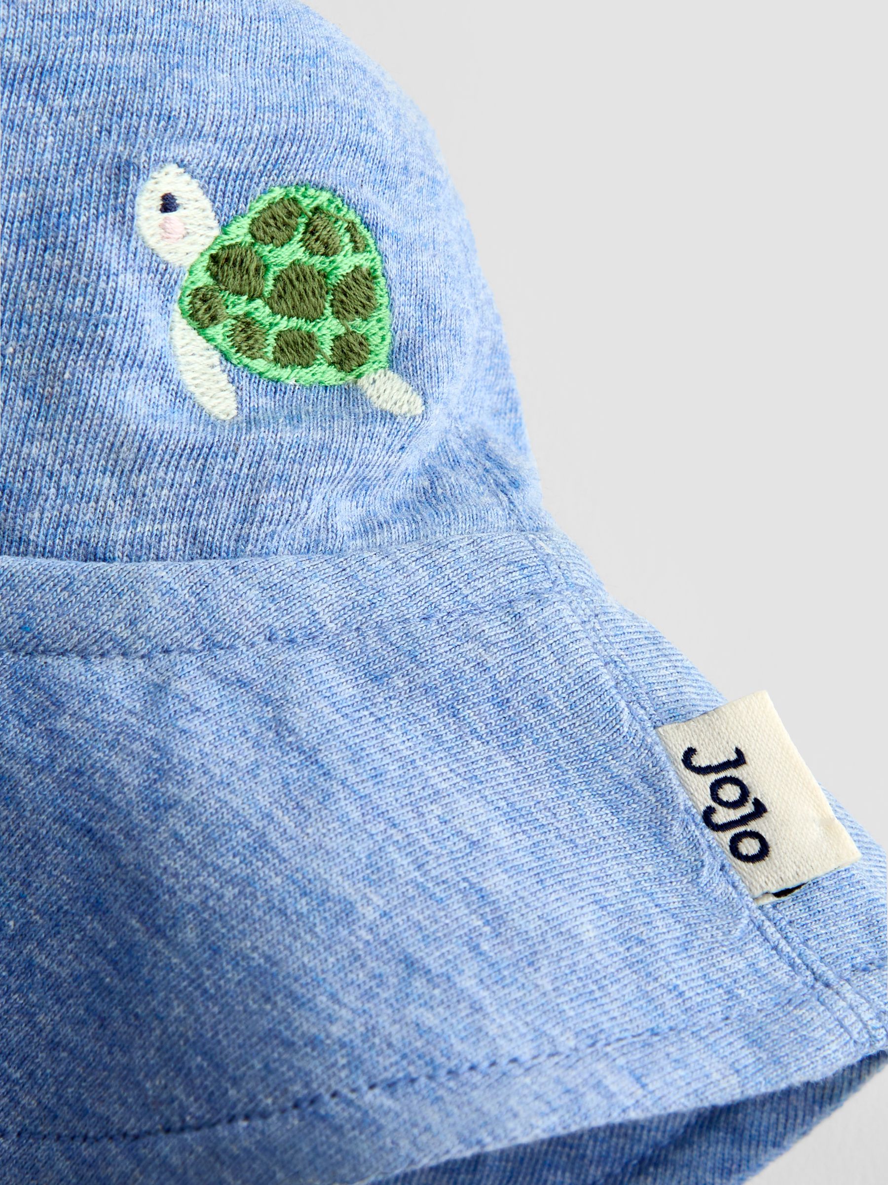 Blue Turtle Appliqué Romper & Hat Set - Image 10 of 10 Blue Turtle Appliqué Romper & Hat Set - Image 10 of 10