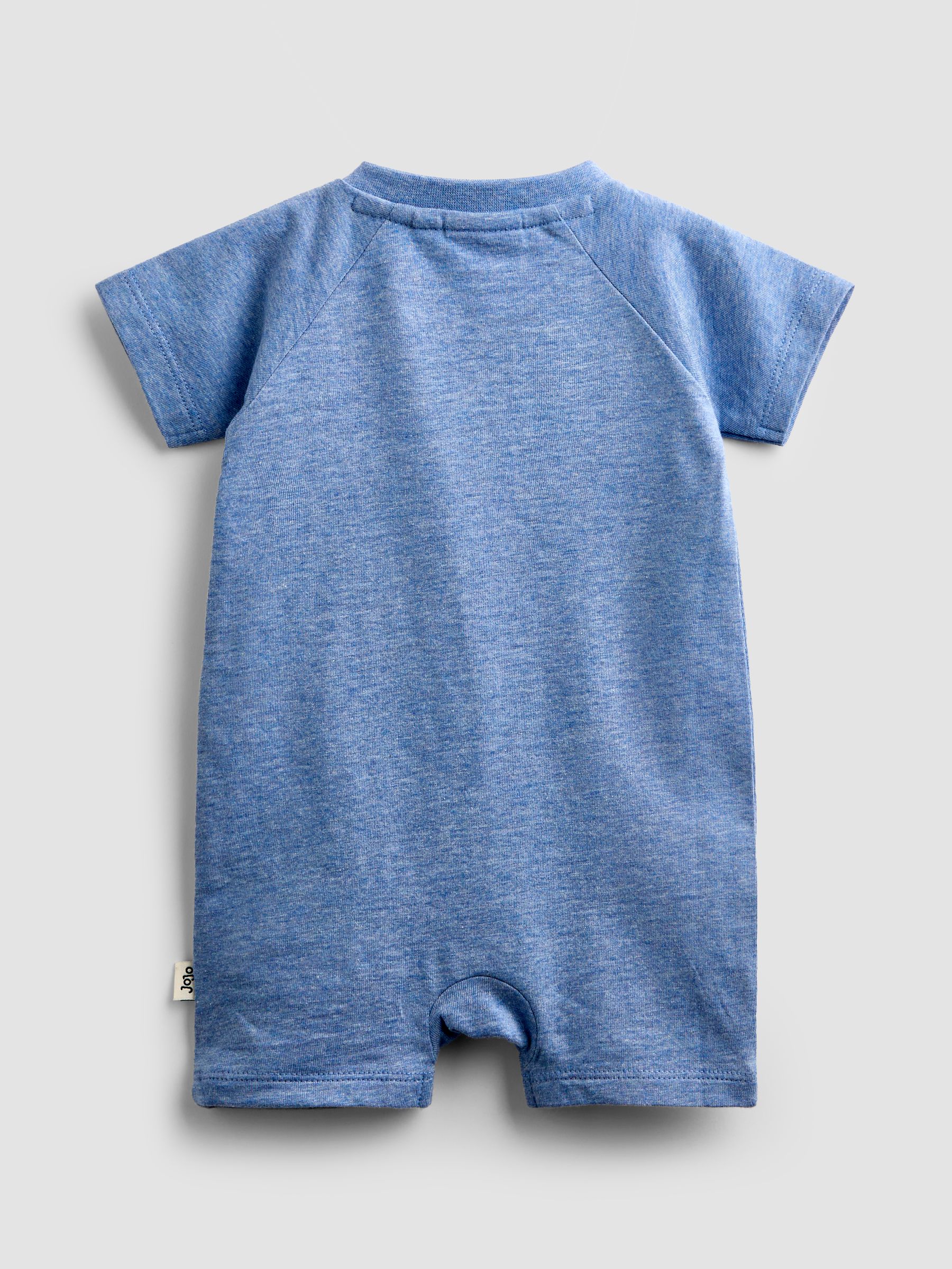 Blue Turtle Appliqué Romper & Hat Set - Image 4 of 10