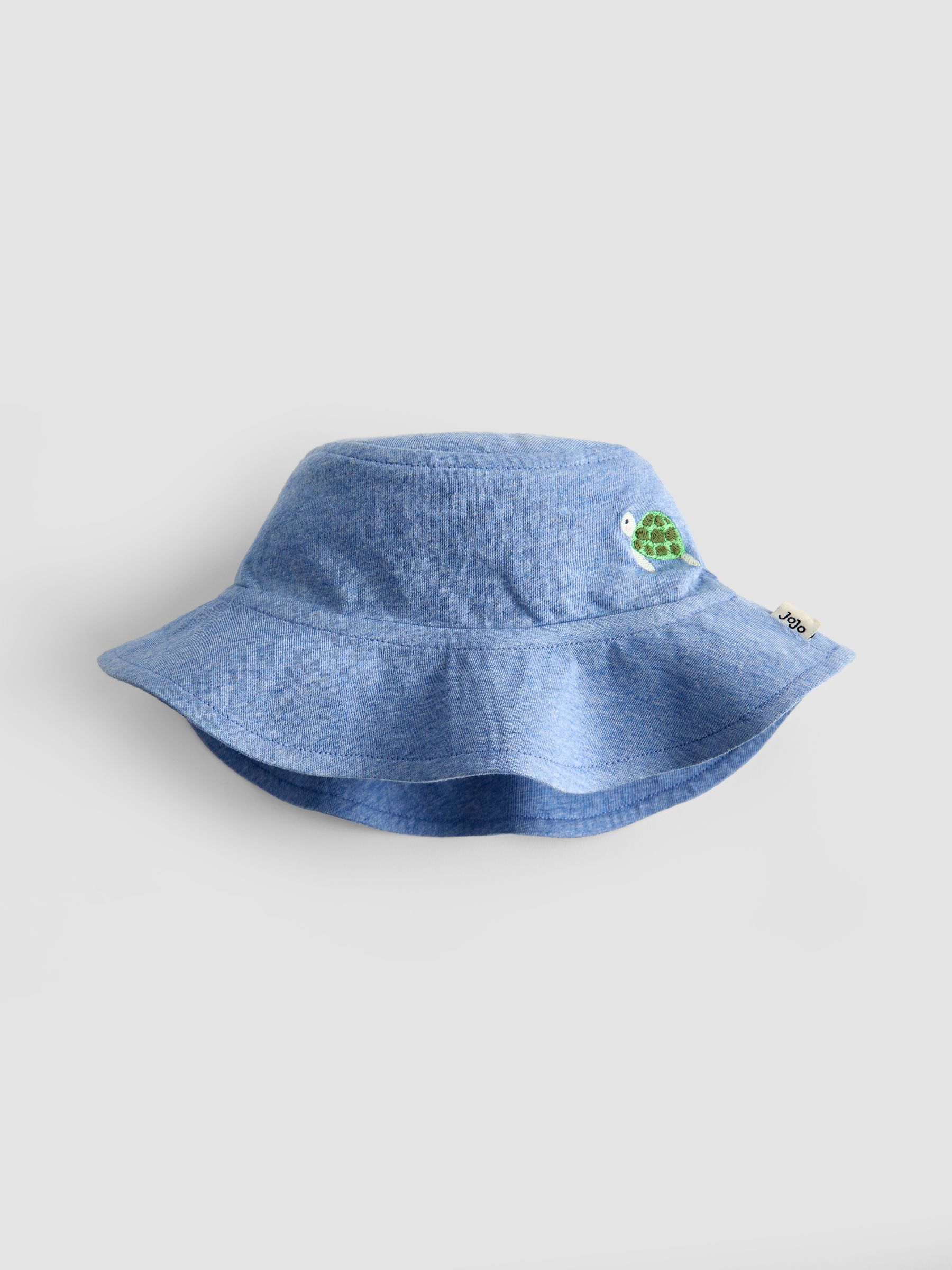 Blue Turtle Appliqué Romper & Hat Set - Image 5 of 10