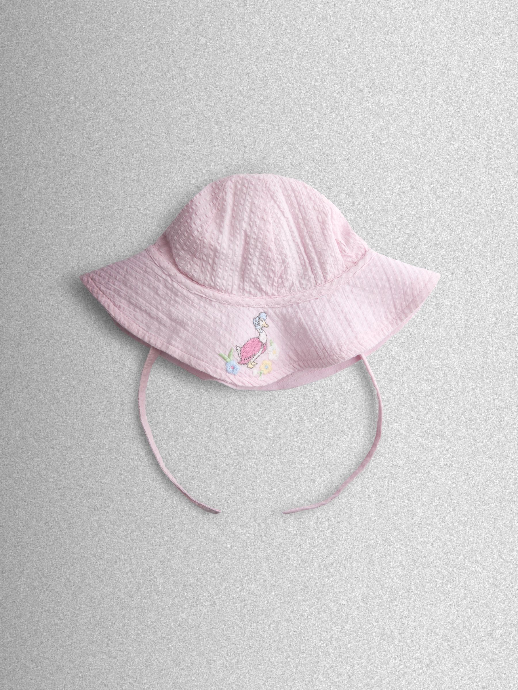 Pink Jemima Puddle-Duck Embroidered Romper & Hat Set - Image 5 of 9