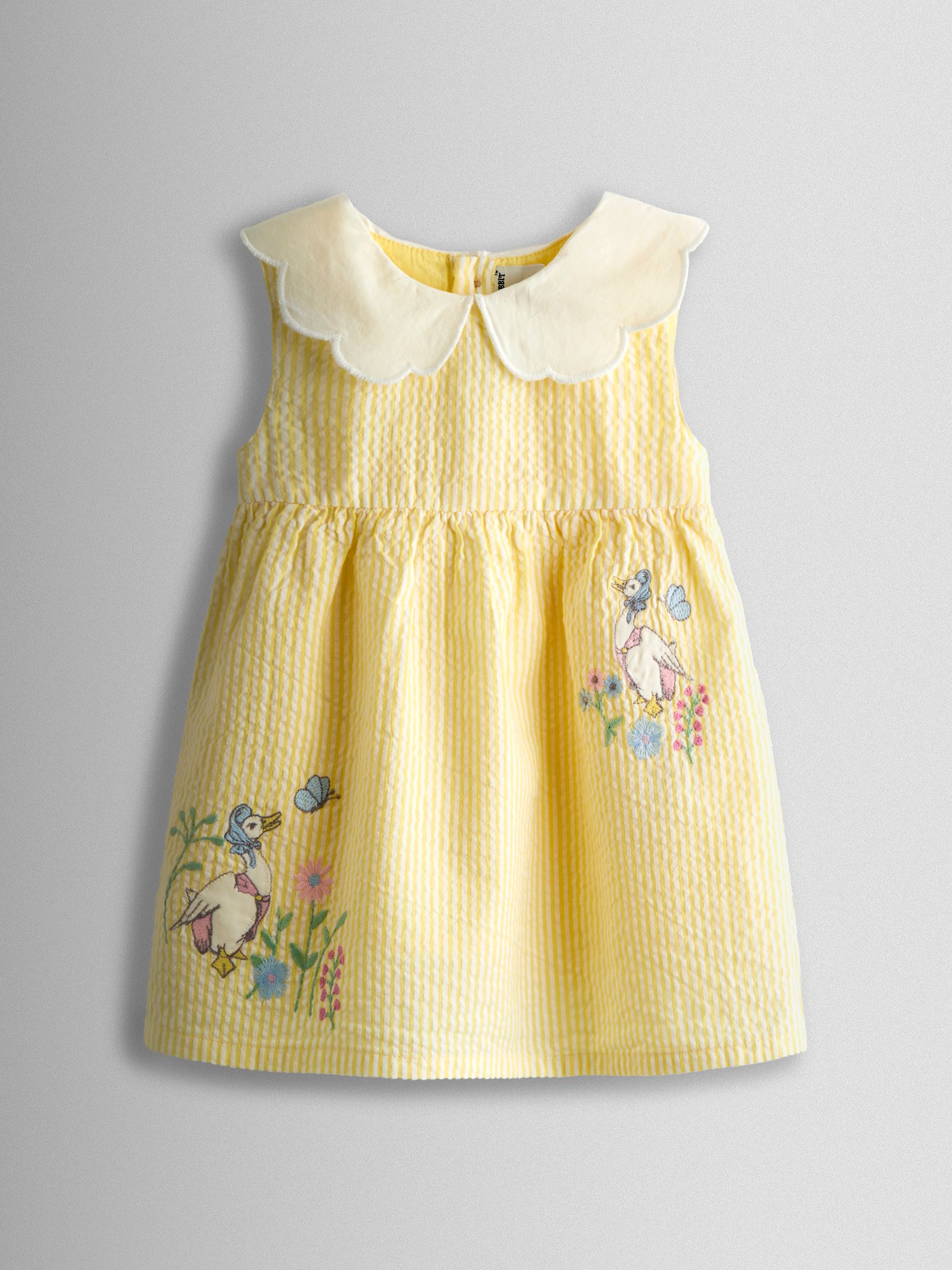 Yellow Jemima Puddle-Duck Embroidered Dress & Knicker Set - Image 2 of 4