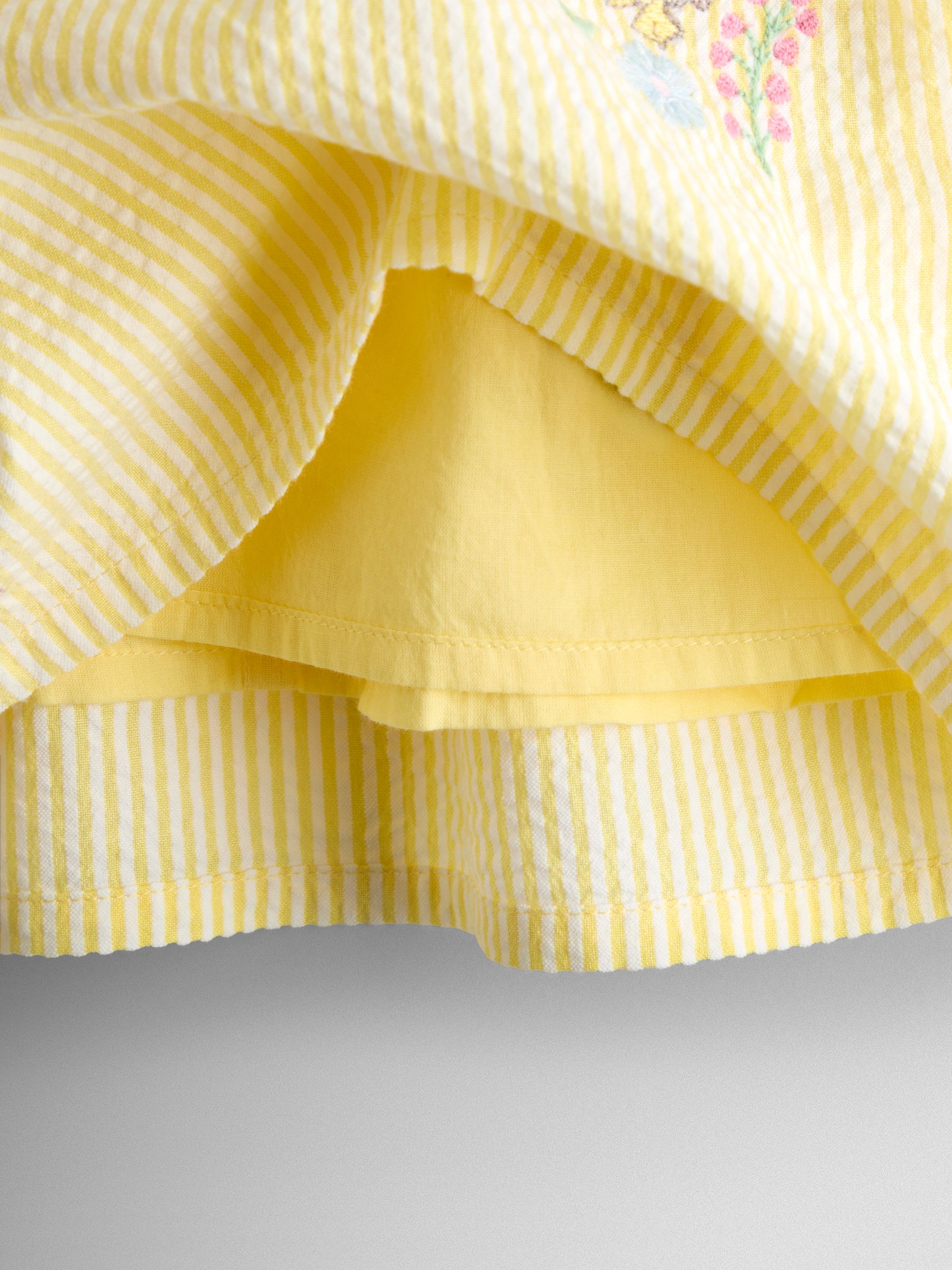 Yellow Jemima Puddle-Duck Embroidered Dress & Knicker Set - Image 4 of 4