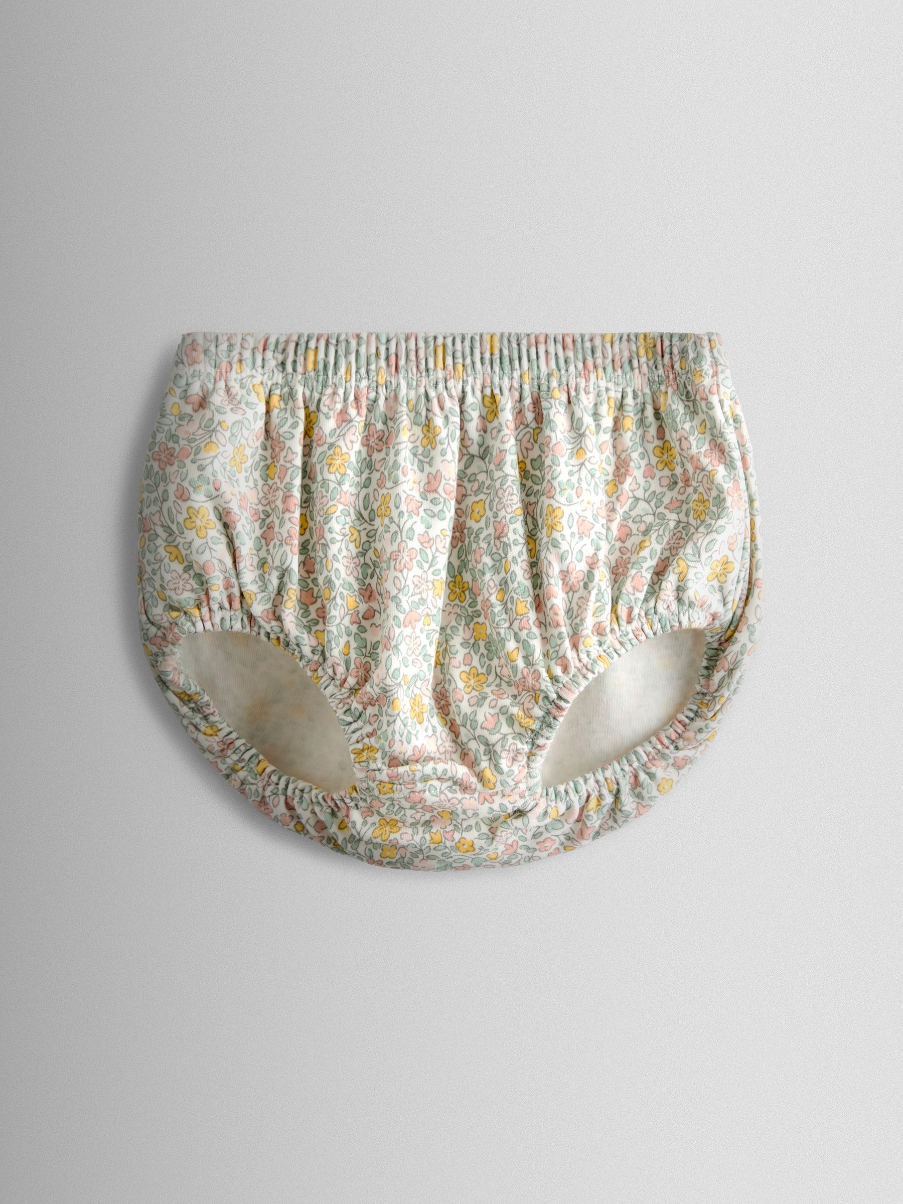 Cream Ditsy Floral Ditsy Dress & Knicker Set - Image 4 of 6