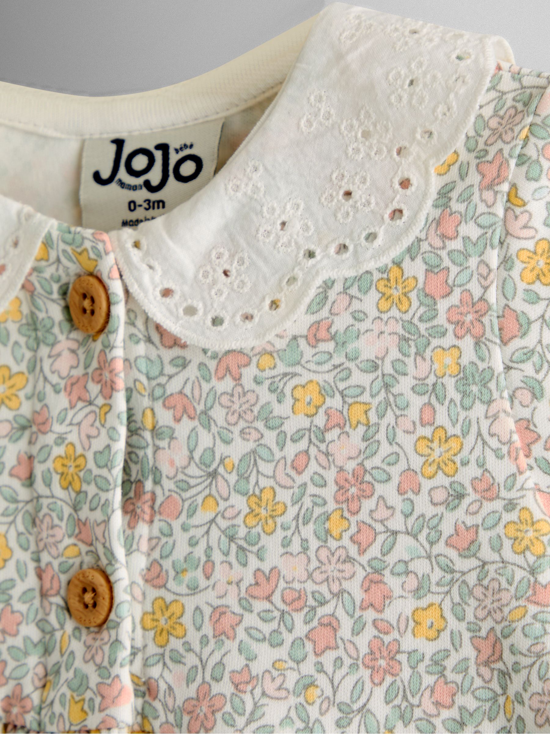 Cream Ditsy Floral Ditsy Dress & Knicker Set - Image 6 of 6