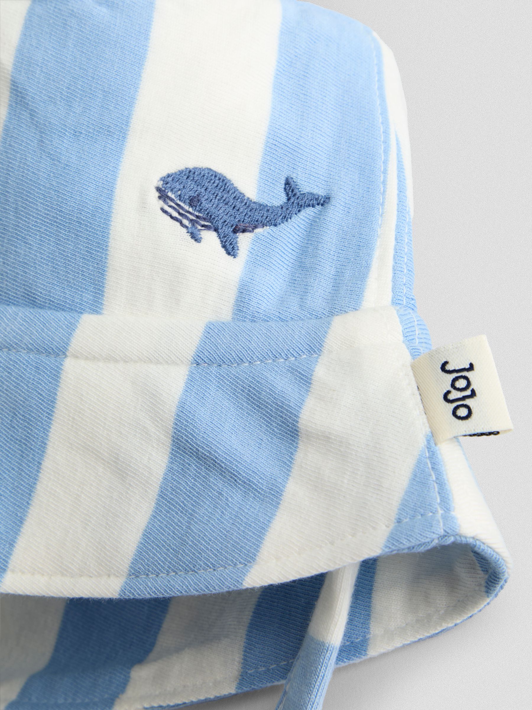 Blue Whale Appliqué Romper & Hat Set - Image 8 of 8