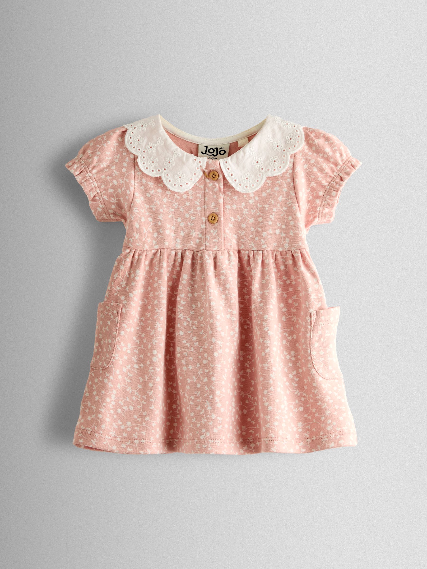 Pink Floral Dress, Knicker & Headband Set - Image 2 of 6