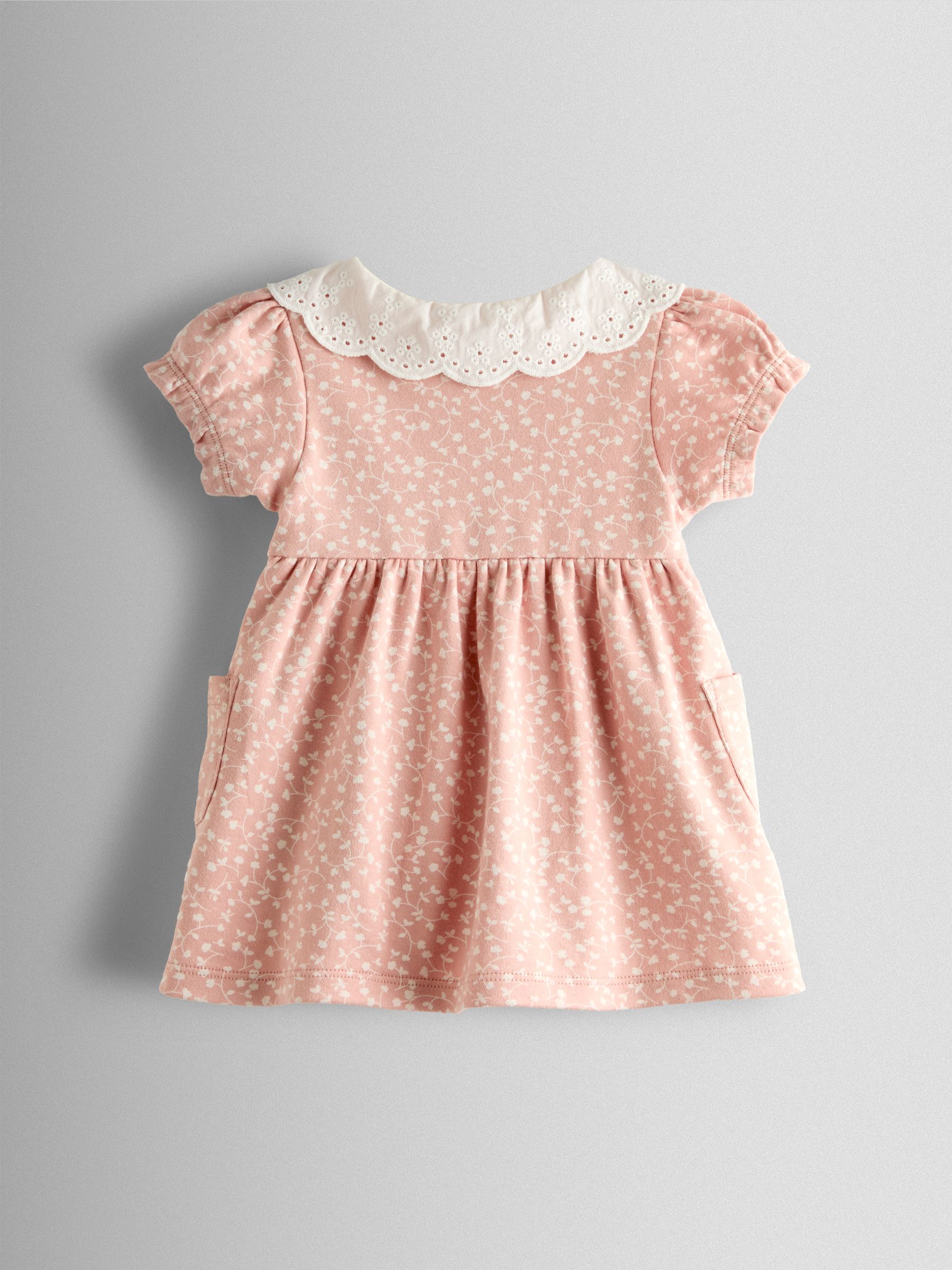 Pink Floral Dress, Knicker & Headband Set - Image 3 of 6