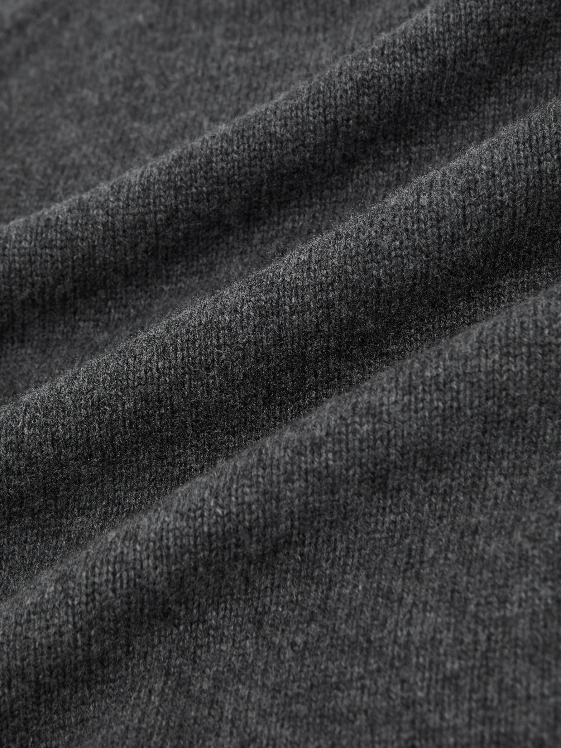 Wool-Cashmere Roll-Neck Jumper in Charcoal Grey - image 3
