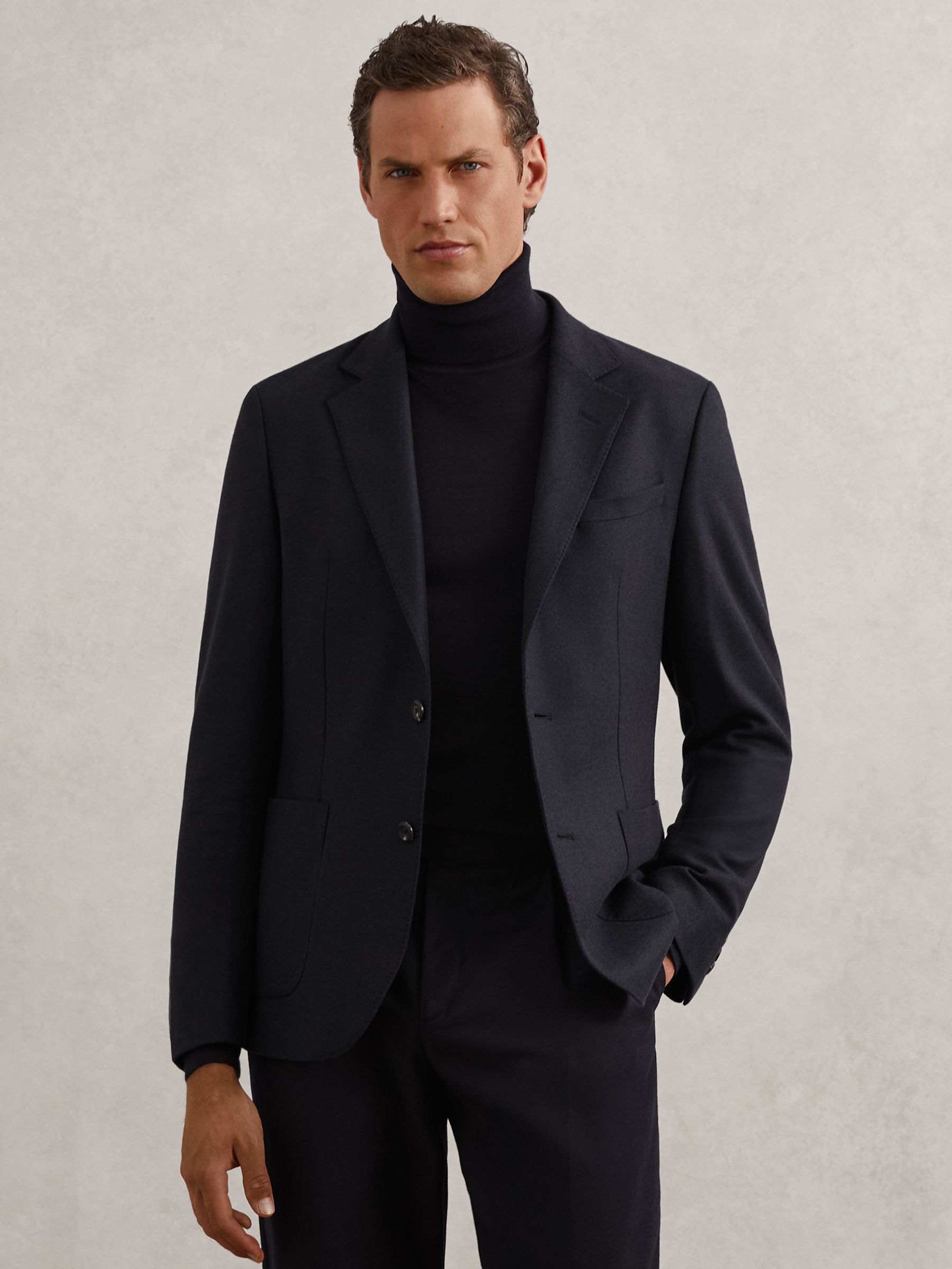 Jacket in Navy - Image 1 of 8