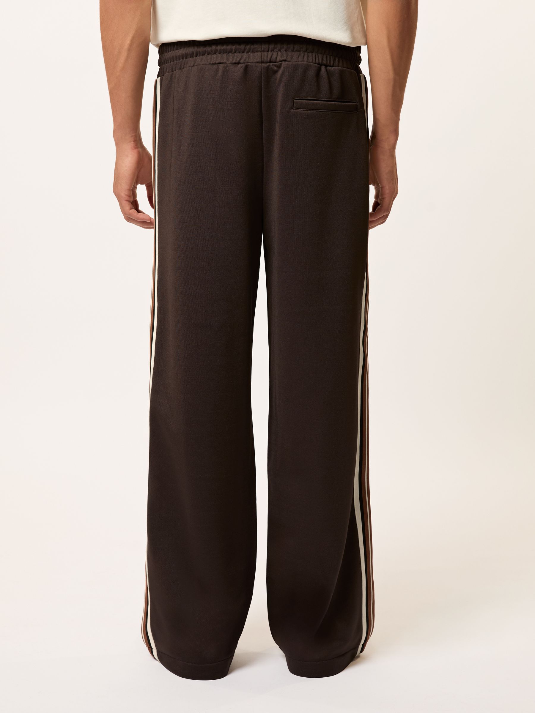 Monogram Cotton Wide-Leg Joggers in Brown - image 5