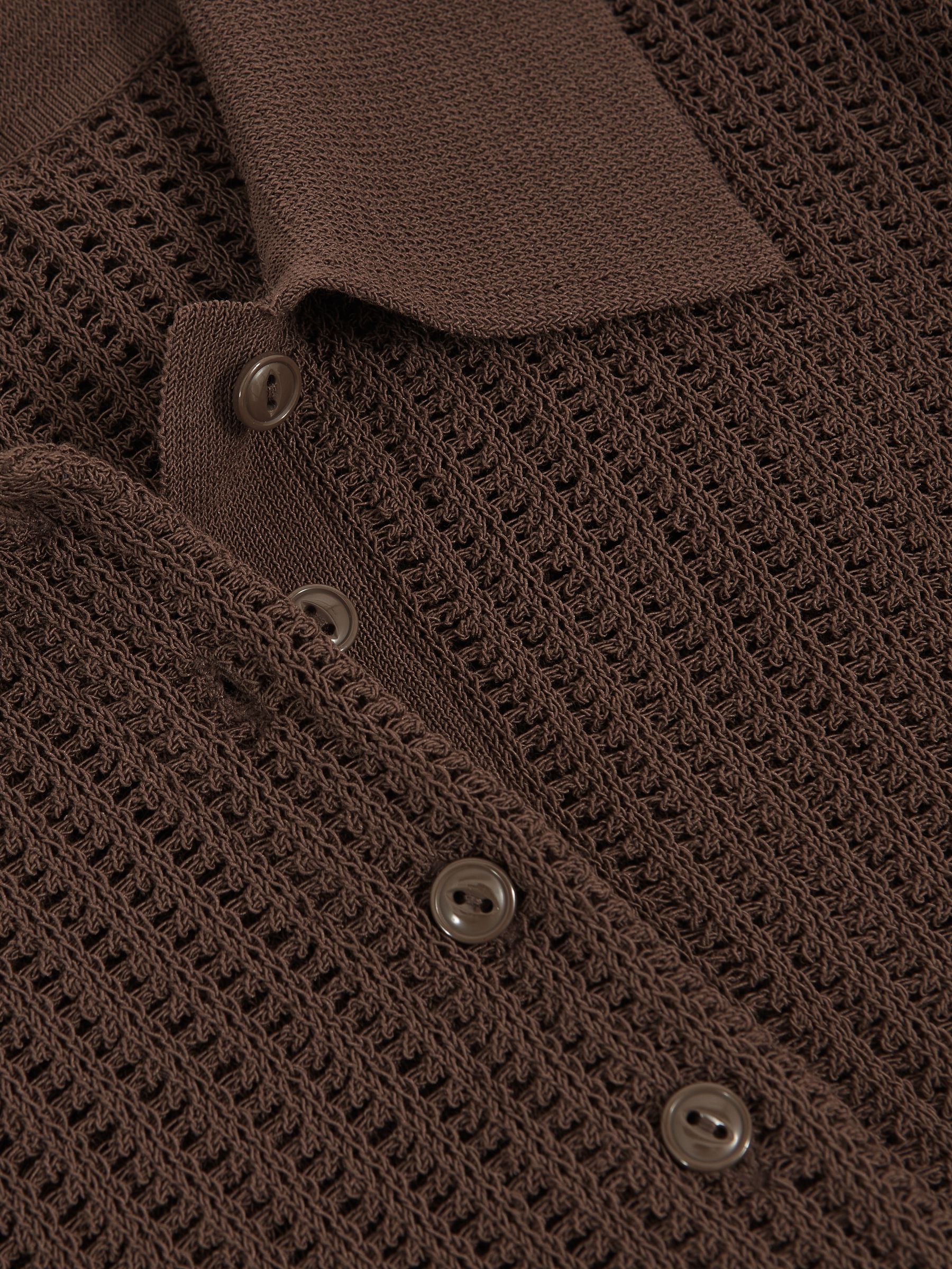 トップス second layer 23ss s/s open knit polo トップス second layer 23ss s/s open knit polo Open Knit Short