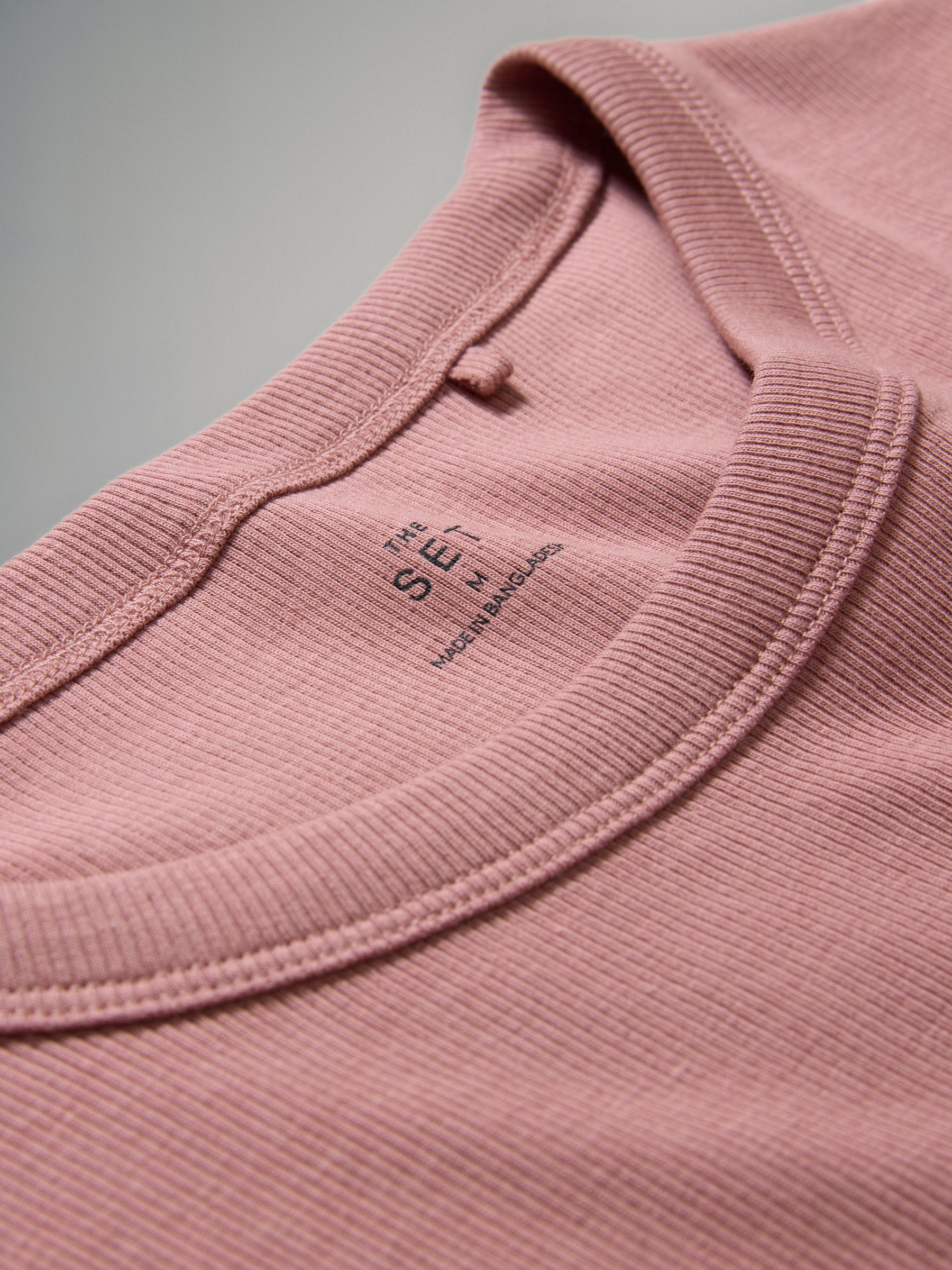 3 Pack Ribbed Midi Dresses Black/Mauve Pink/Light Pink - Image 6 of 6