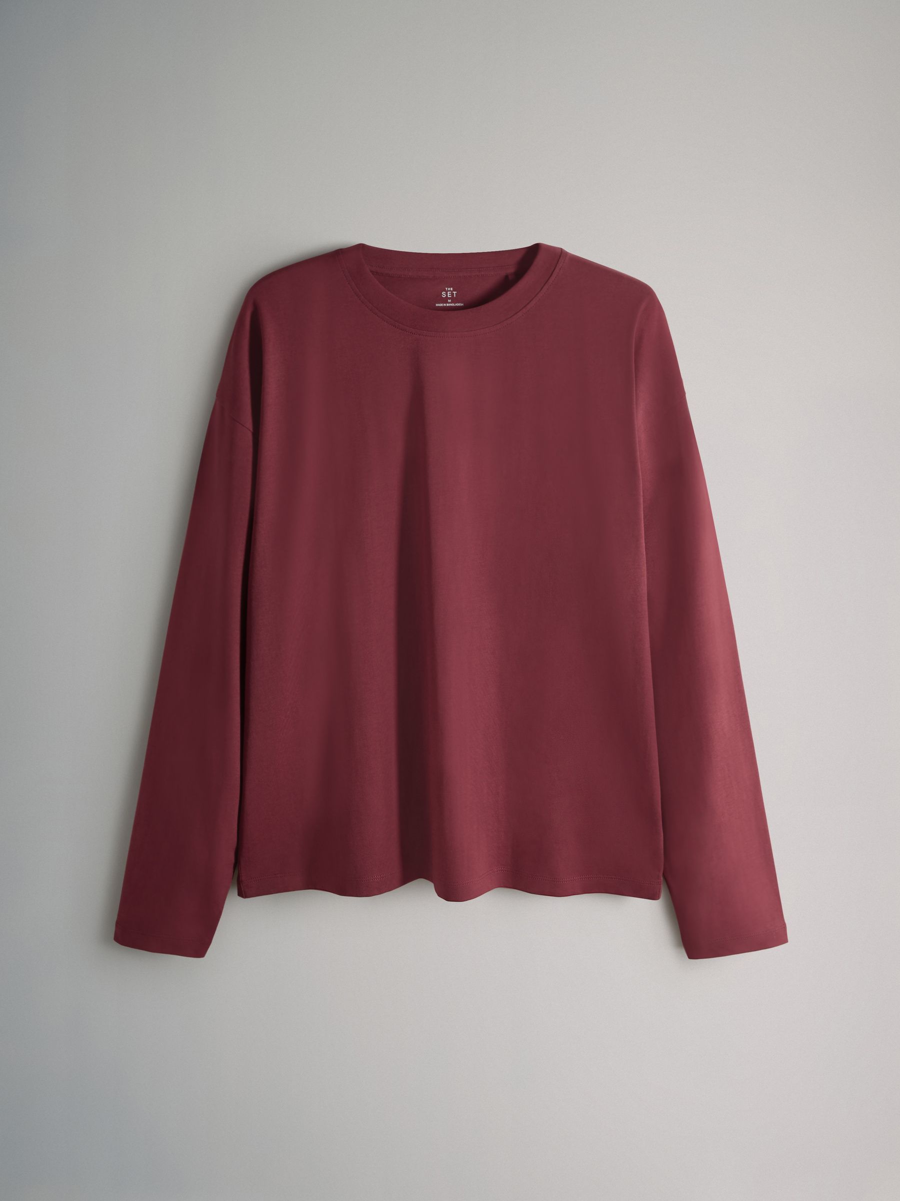 7 Pack Long Sleeve T-Shirts Navy/Blue/Red/Green/Light Blue/Stone Brown/White - Image 2 of 6