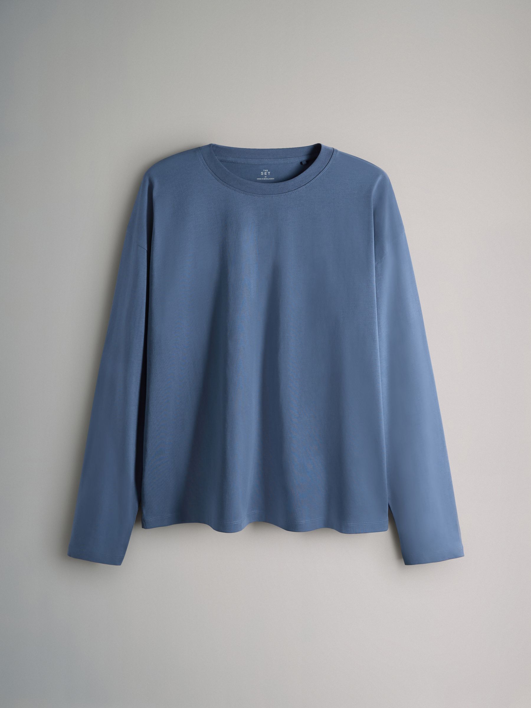 7 Pack Long Sleeve T-Shirts Navy/Blue/Red/Green/Light Blue/Stone Brown/White - Image 4 of 6