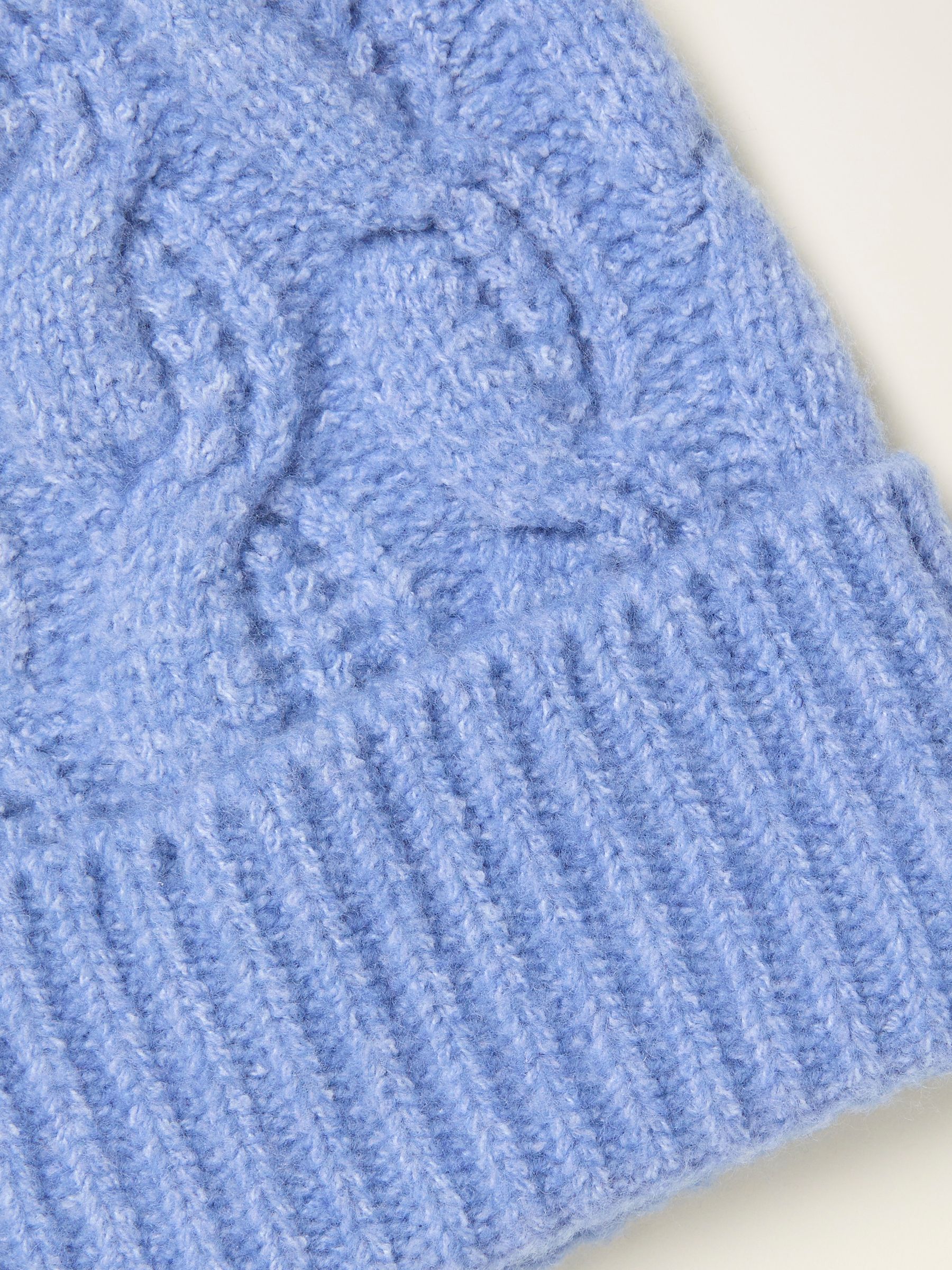 Blue Cable Beanie - Image 2 of 2