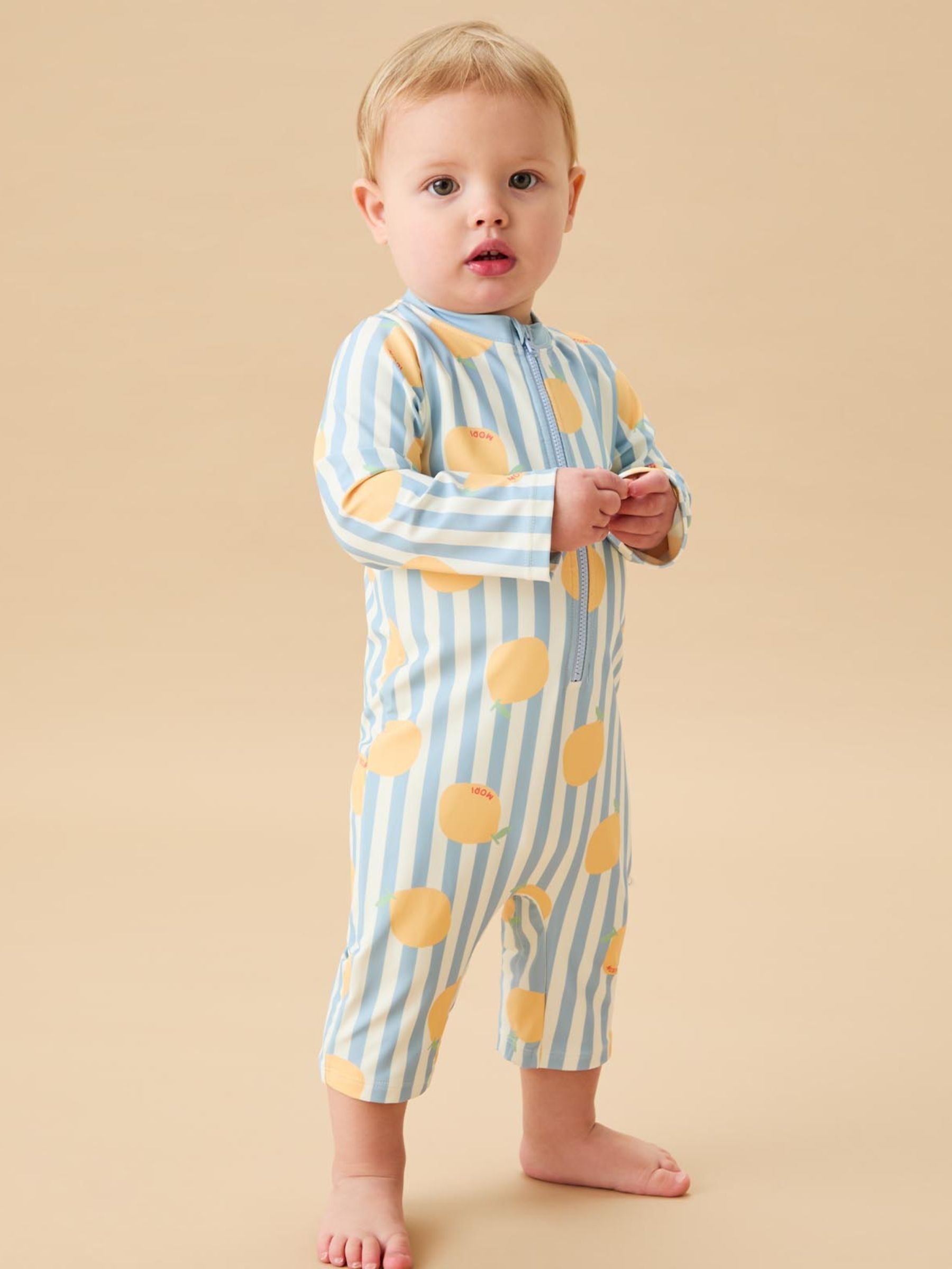 MORI Blue Stripe UPF 50 Swimsuit - Image 1 of 6