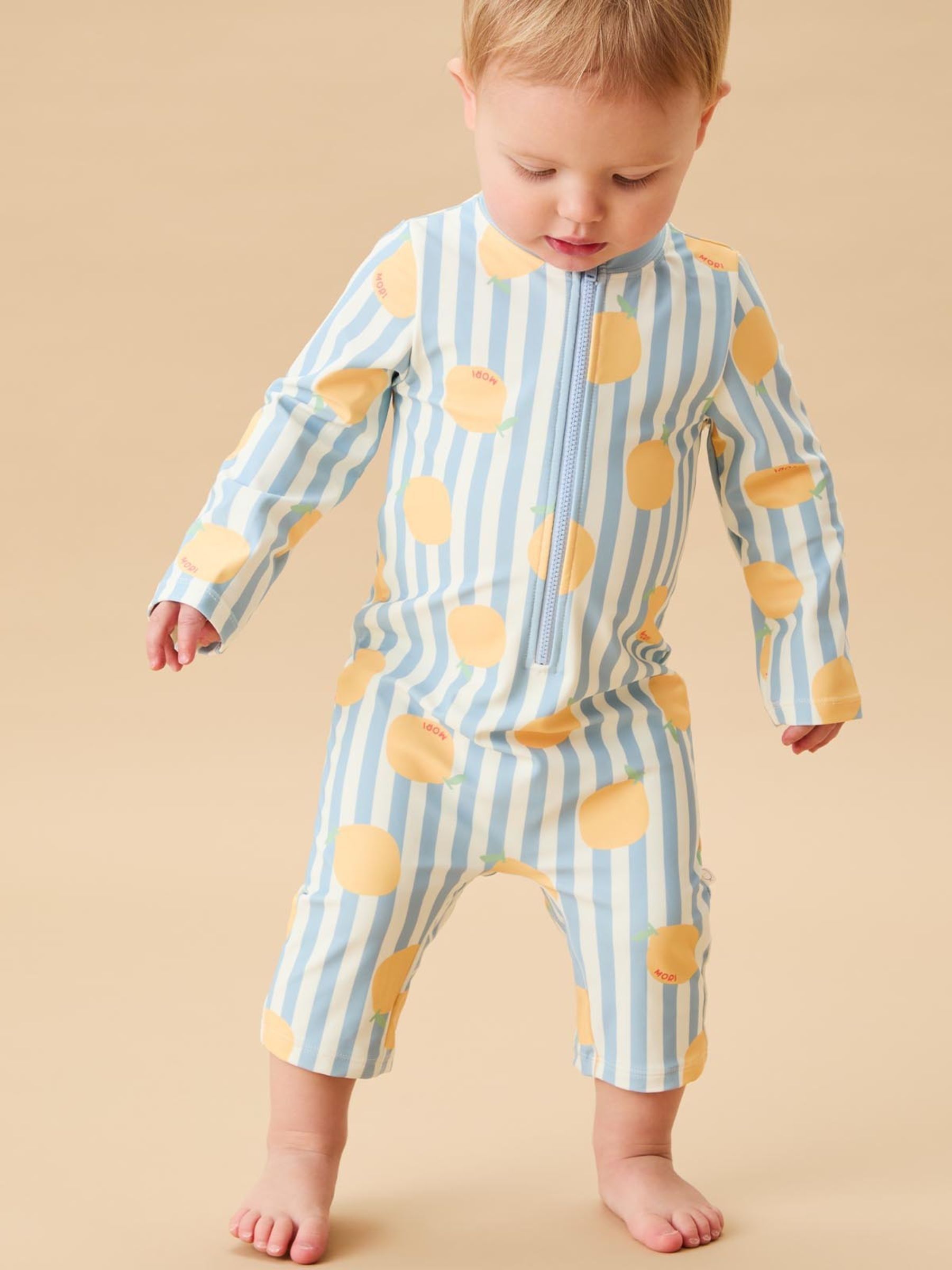 MORI Blue Stripe UPF 50 Swimsuit - Image 2 of 6