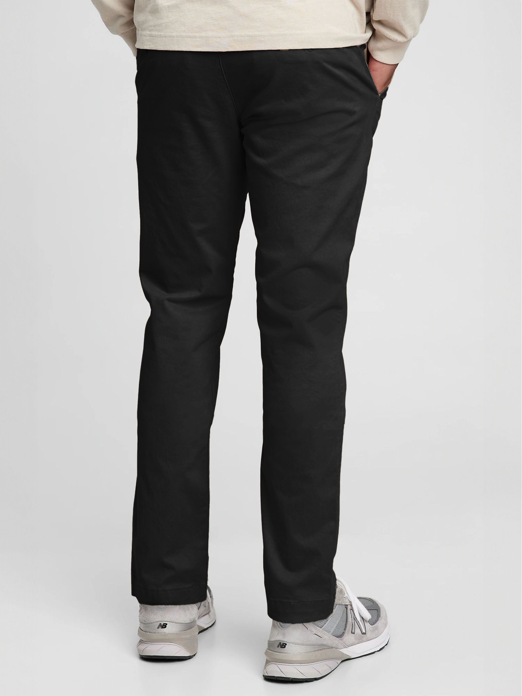 Onyx Black Essential Chinos in Straight Fit with - Image 2 of 9