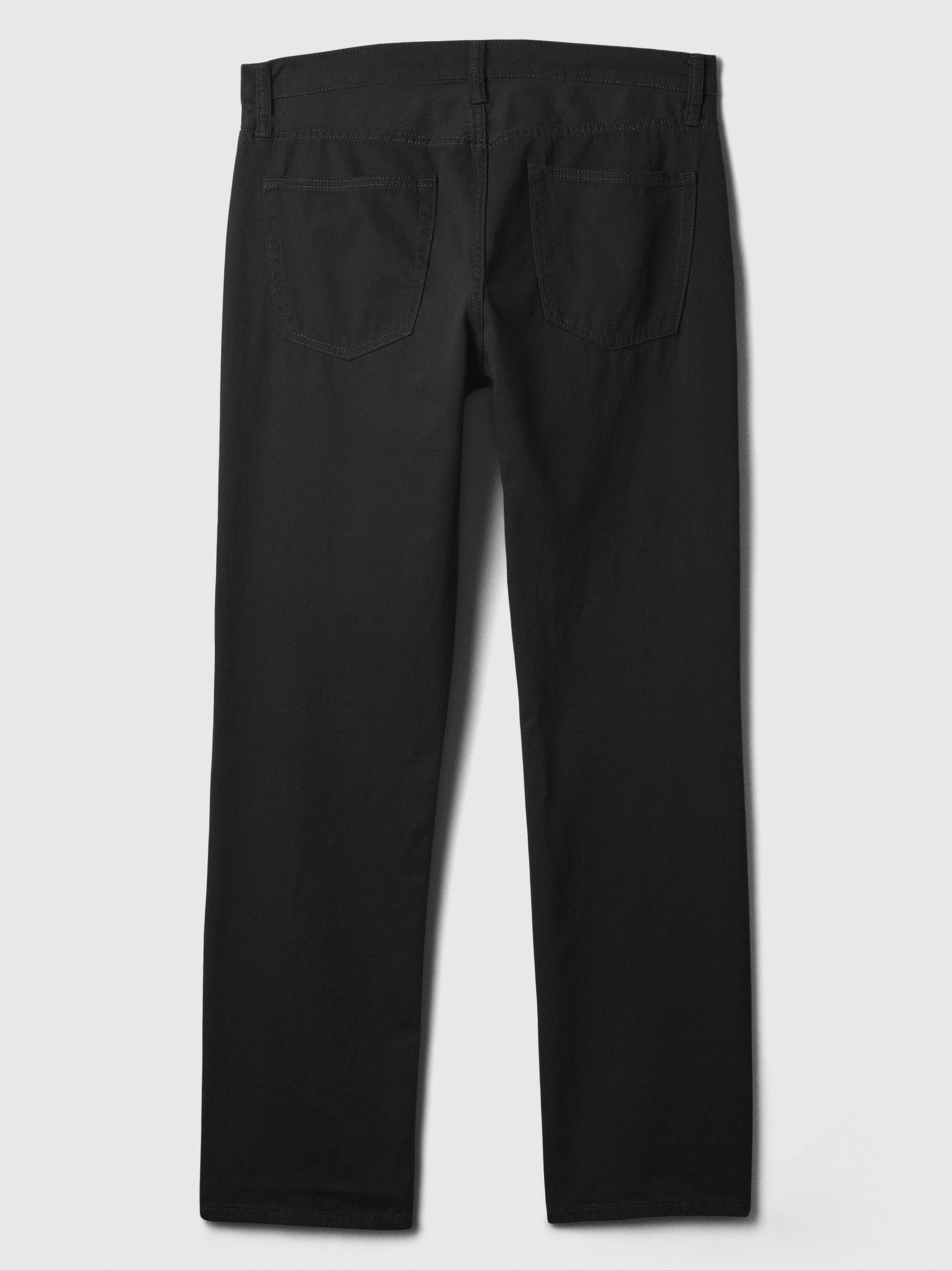 Black Straight Twill Jeans | Gap
