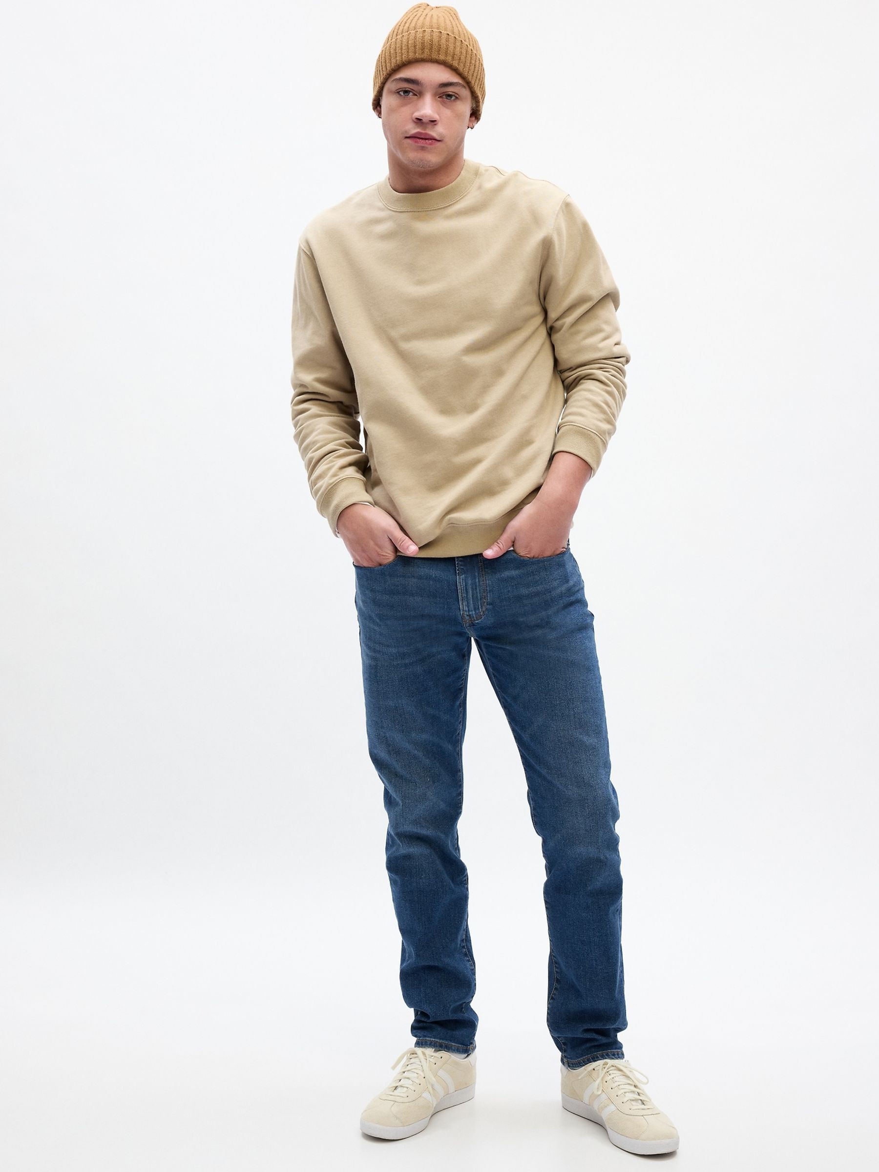 Dark Blue Slim Jeans - Image 4 of 9