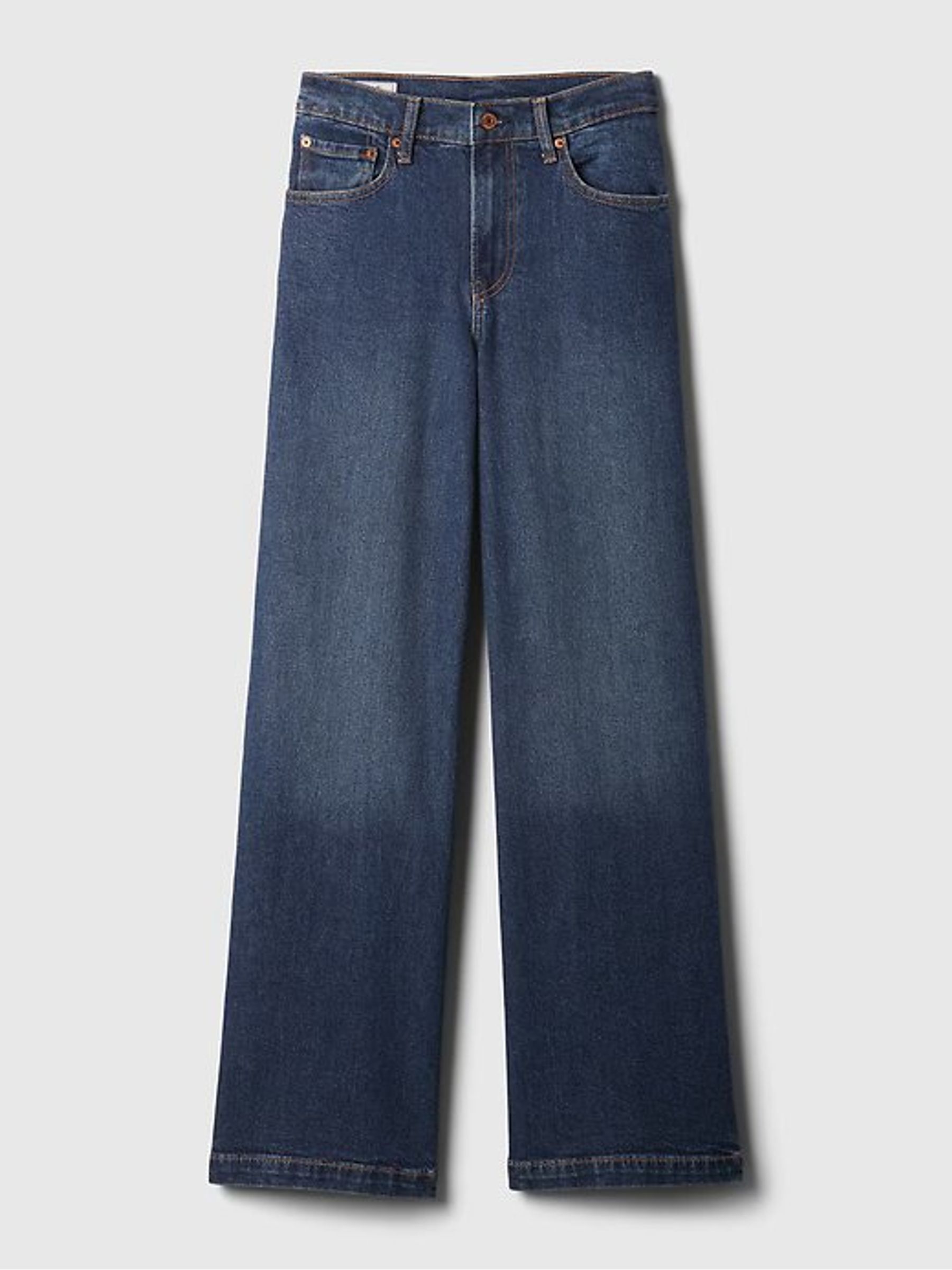 Blue High Rise Stride Wide-Leg Jeans - Image 7 of 9