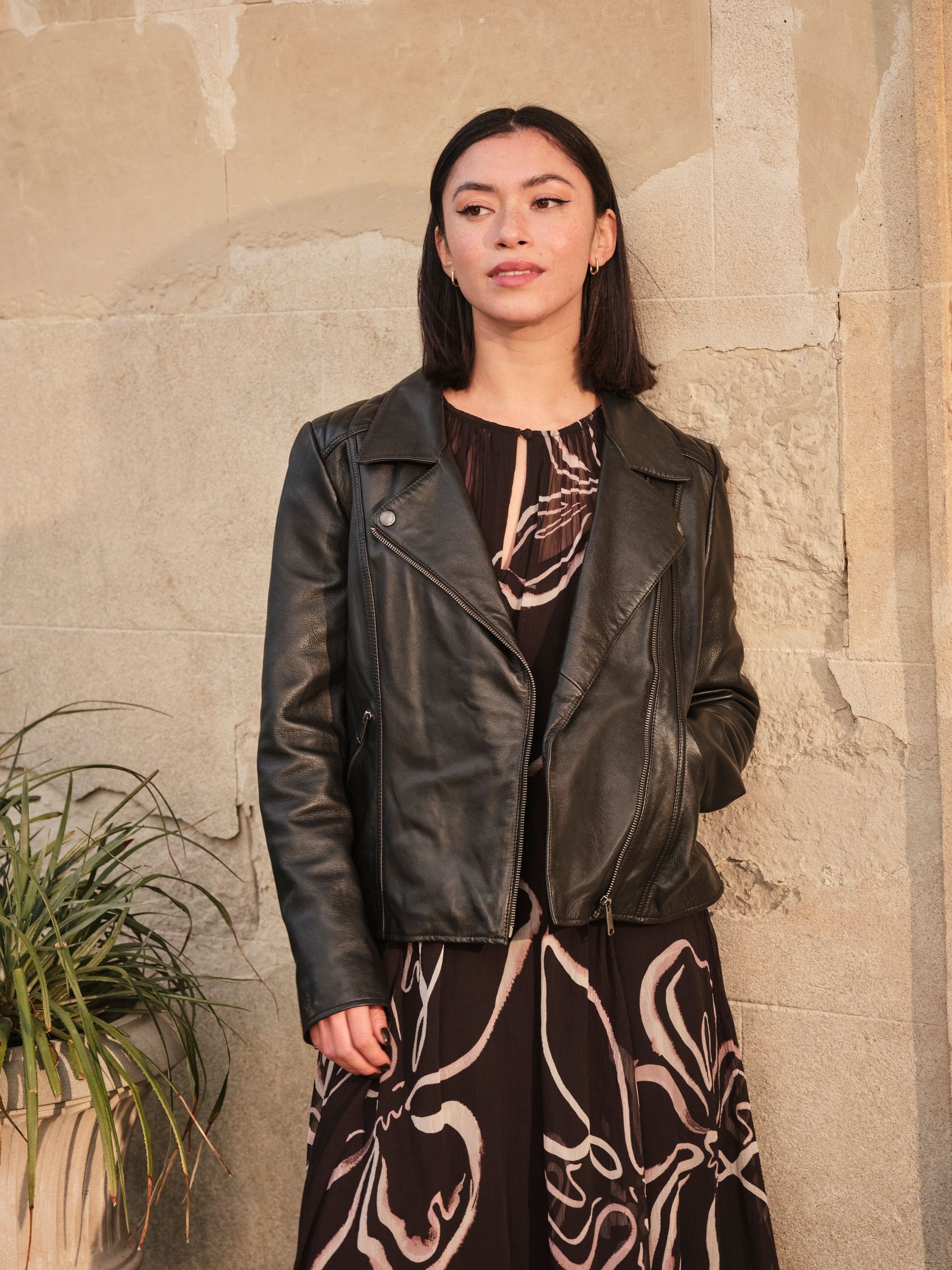 Emmy Black Floral Petite Blouse - Image 3 of 5