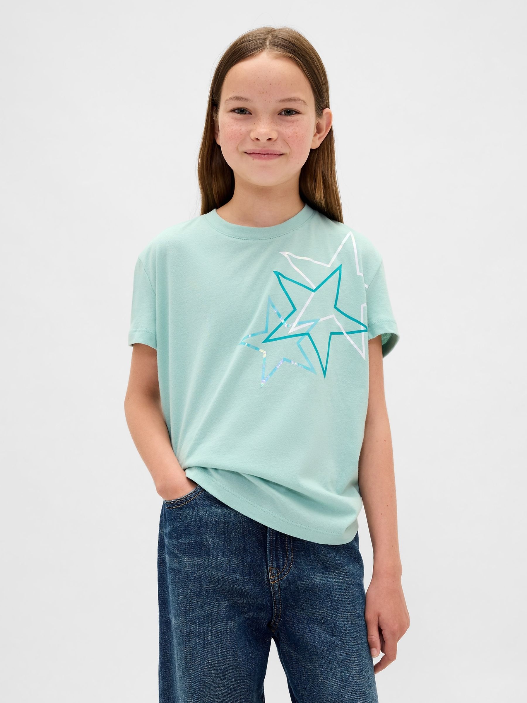 Green Graphic T-Shirt (4-13yrs) - Image 1 of 4