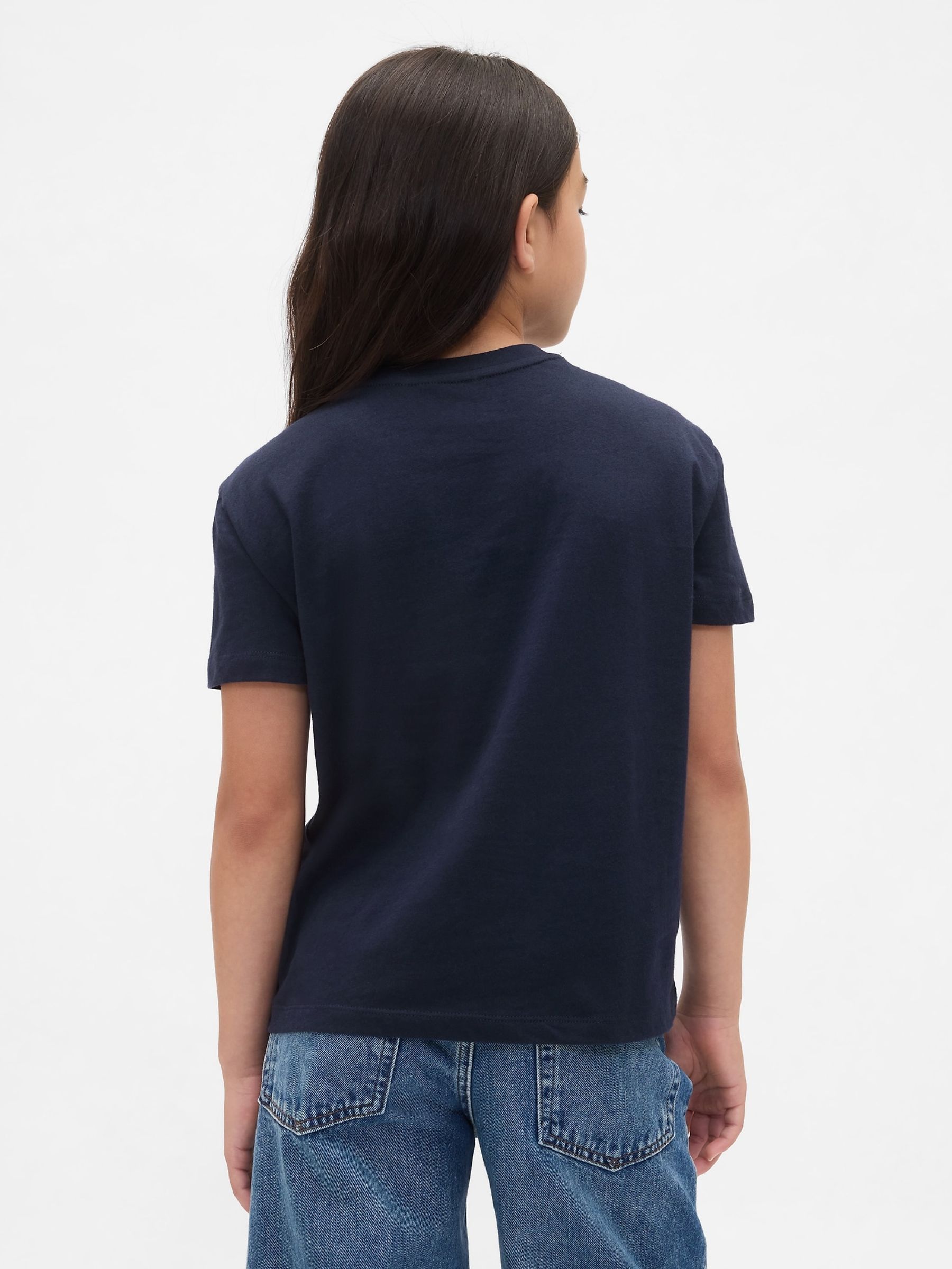 Navy Graphic Crew Neck Short Sleeve T-Shirt (4-13yrs) - Image 2 of 4