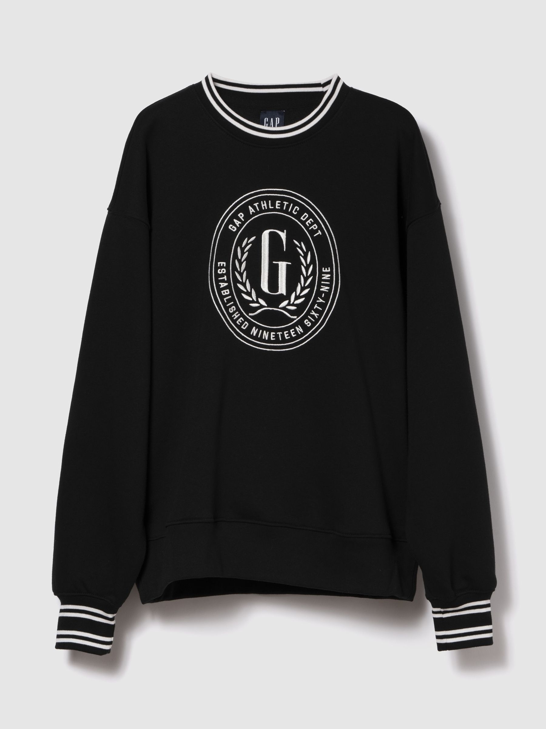 Black Oversized VintageSoft Logo Sweatshirt - Image 1 of 2
