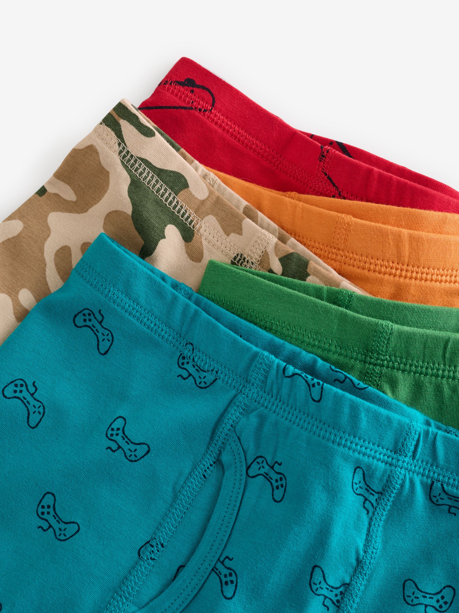 Red/Ochre Boxer Briefs 5 Pack - Image 2 of 3