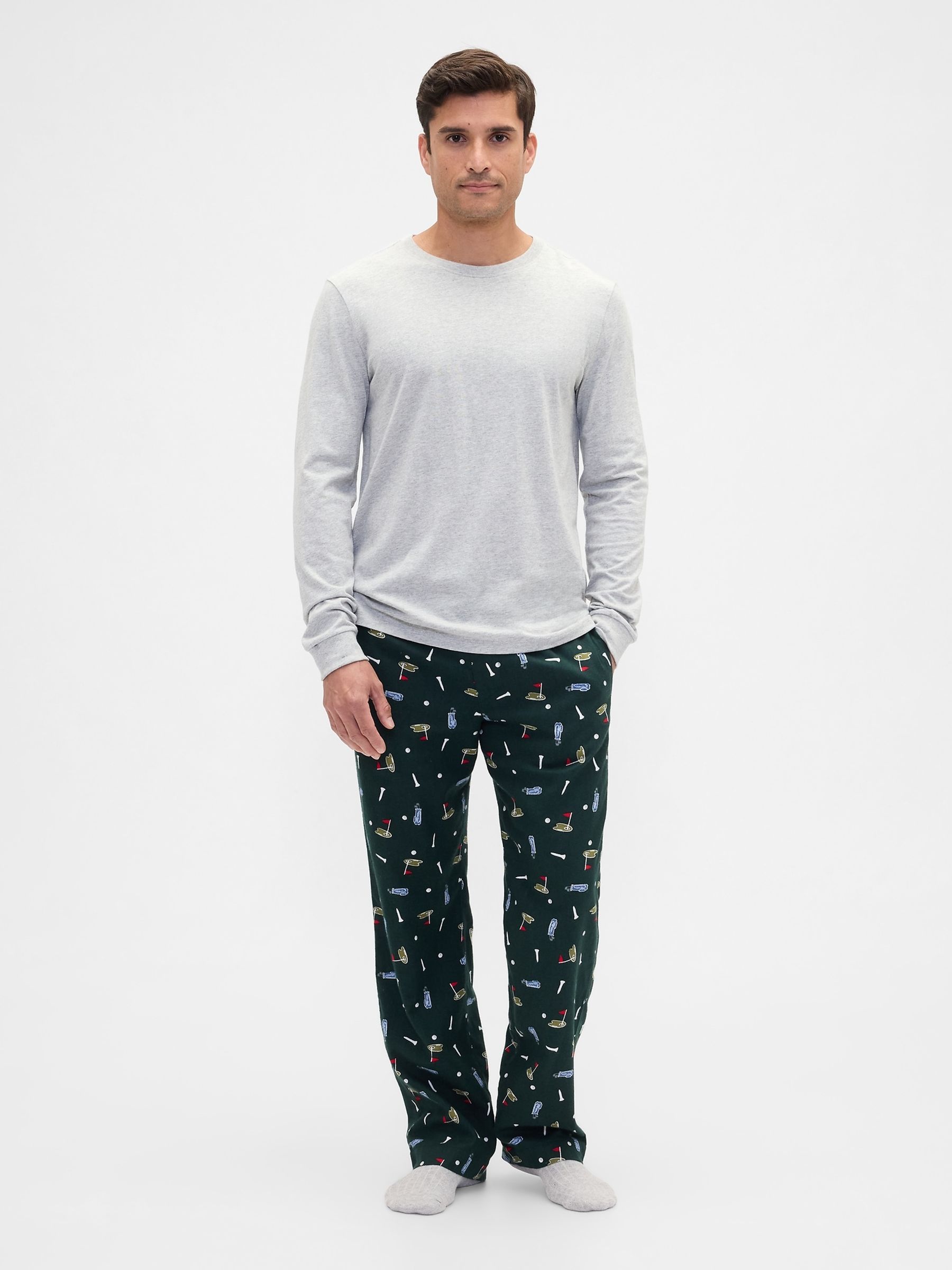 Black Relaxed Flannel Pyjama Trousers - Image 2 of 4