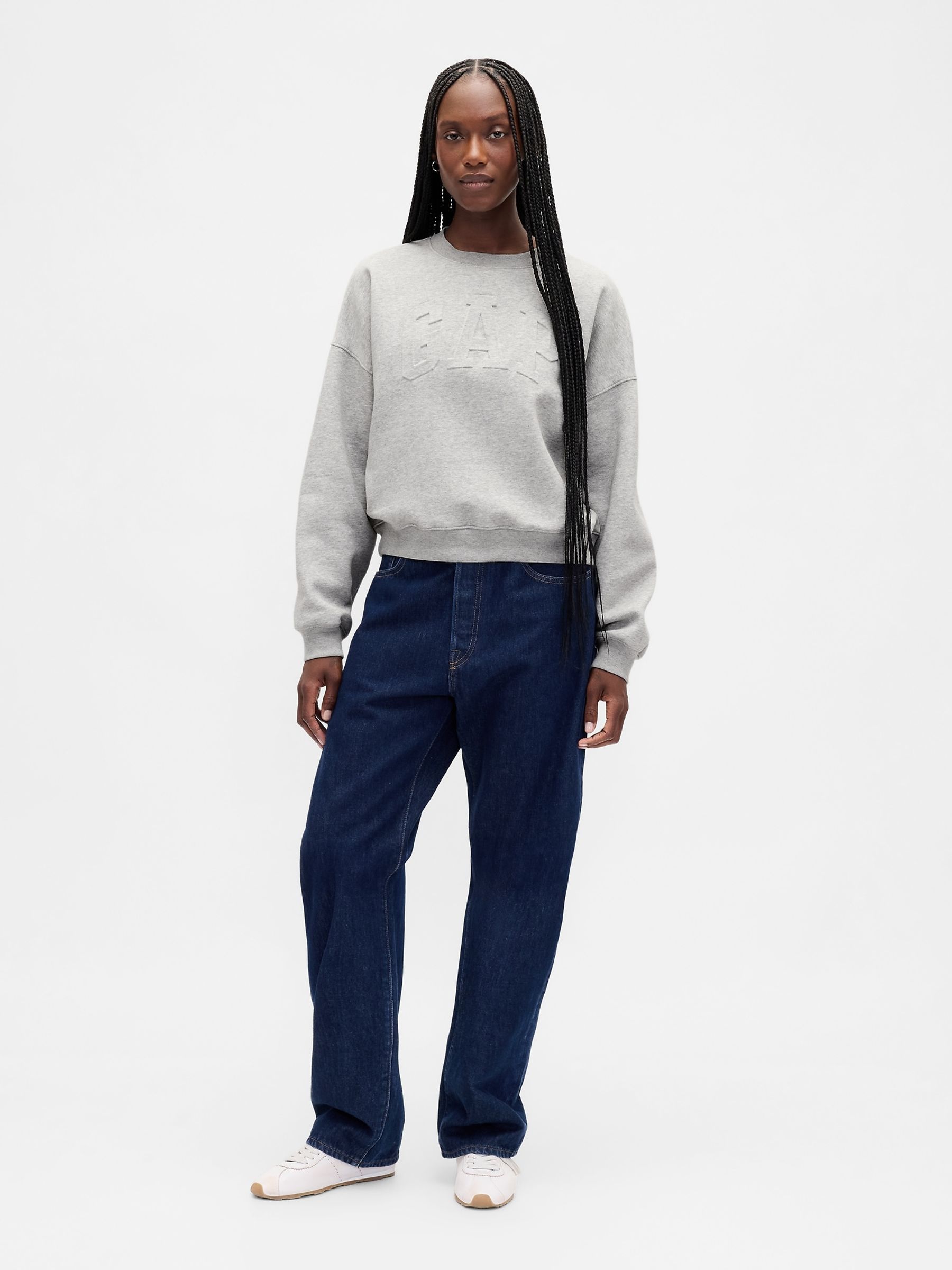 Grey VintageSoft Logo Wedge Sweatshirt - Image 3 of 4