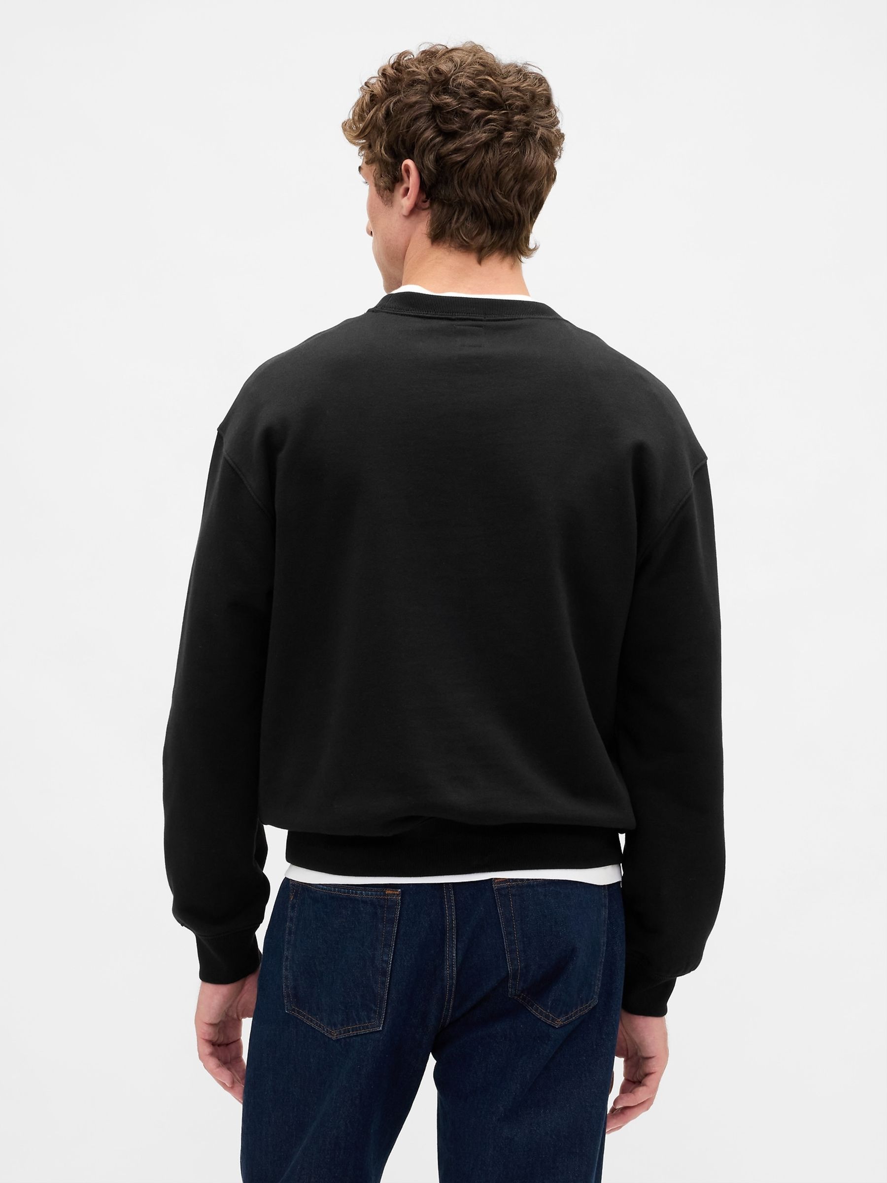 Black Heavyweight Oversized Logo Sweatshirt - Image 2 of 4