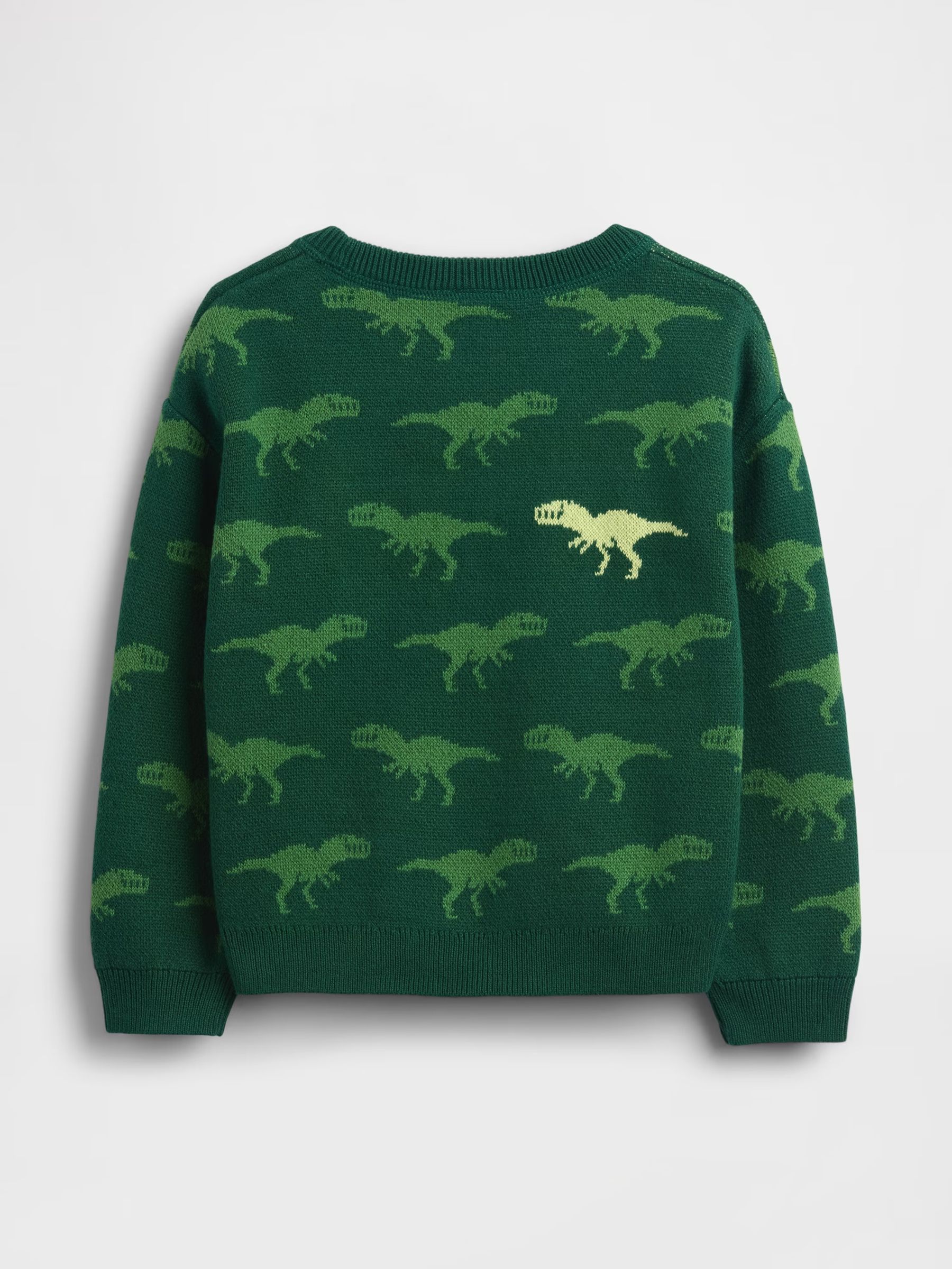 Green Crew Print Sweater (6mths-5yrs) - Image 2 of 2