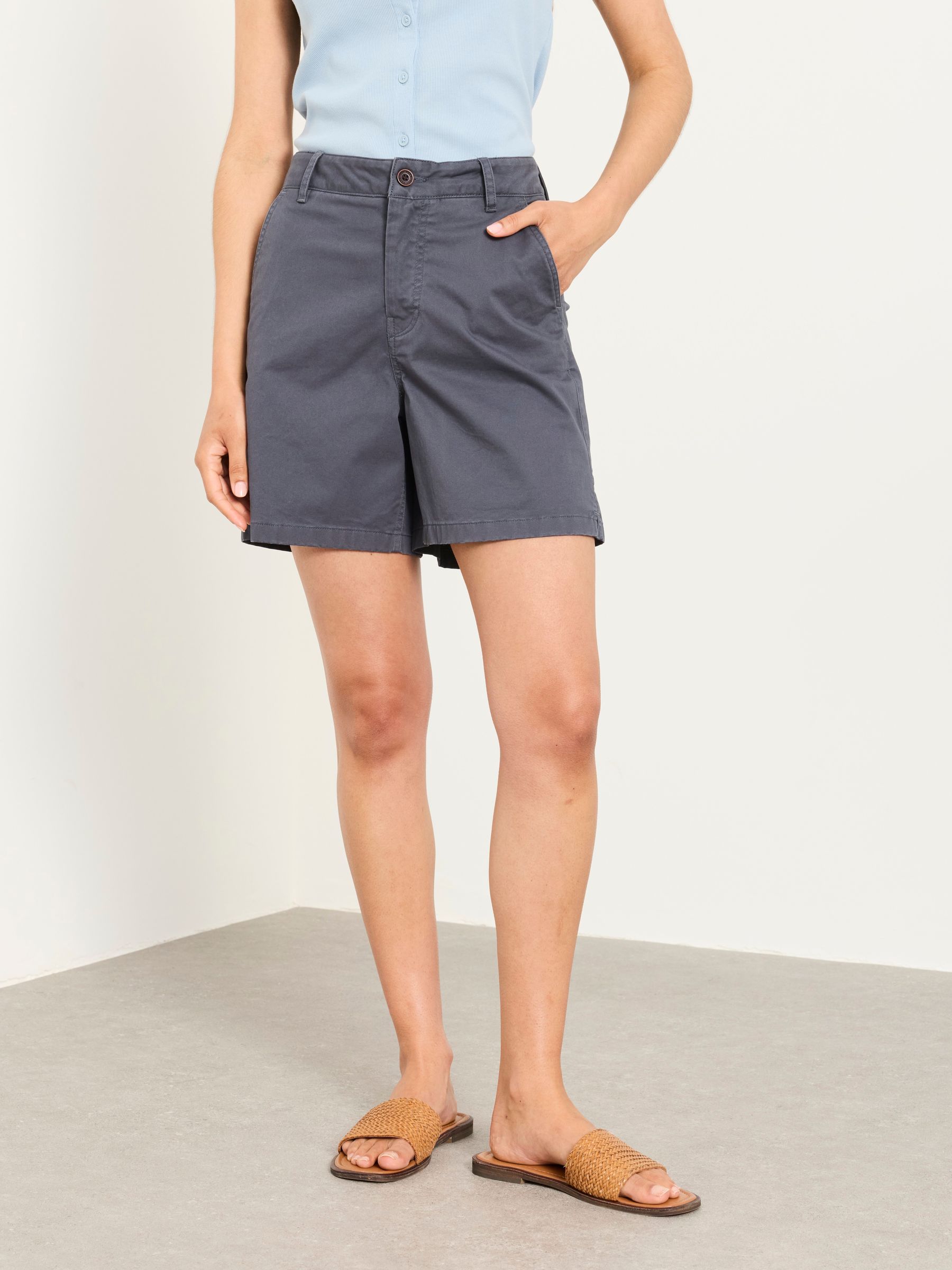 Elsham Slate Grey Chino Shorts - Image 1 of 6
