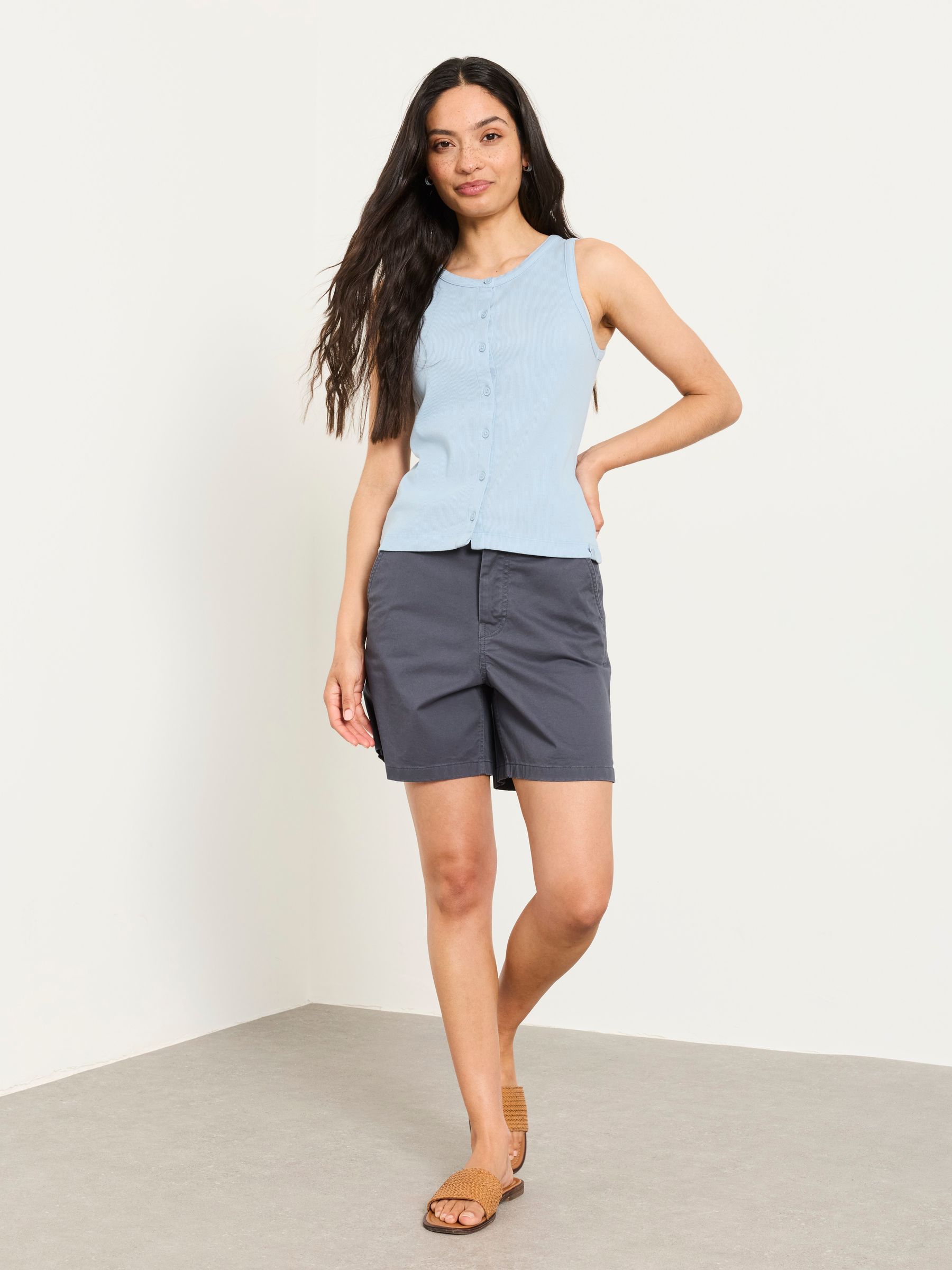 Elsham Slate Grey Chino Shorts - Image 3 of 6