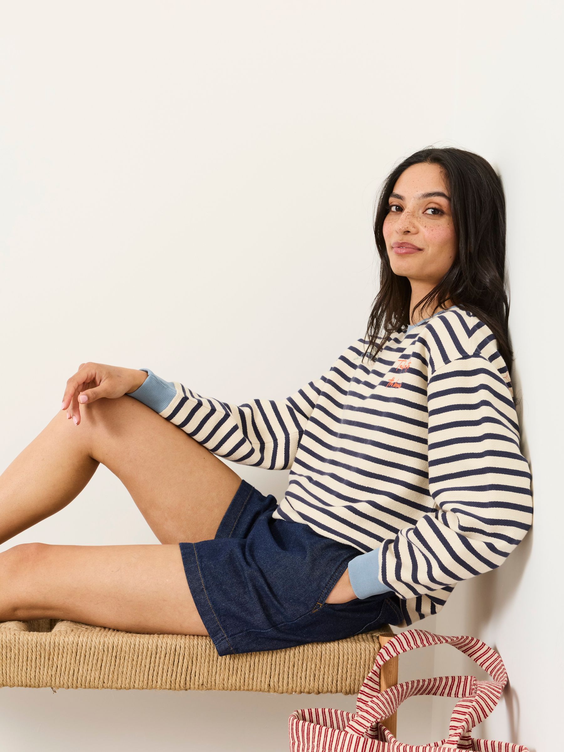 Cosby Dark Wash Denim Shorts - Image 5 of 6