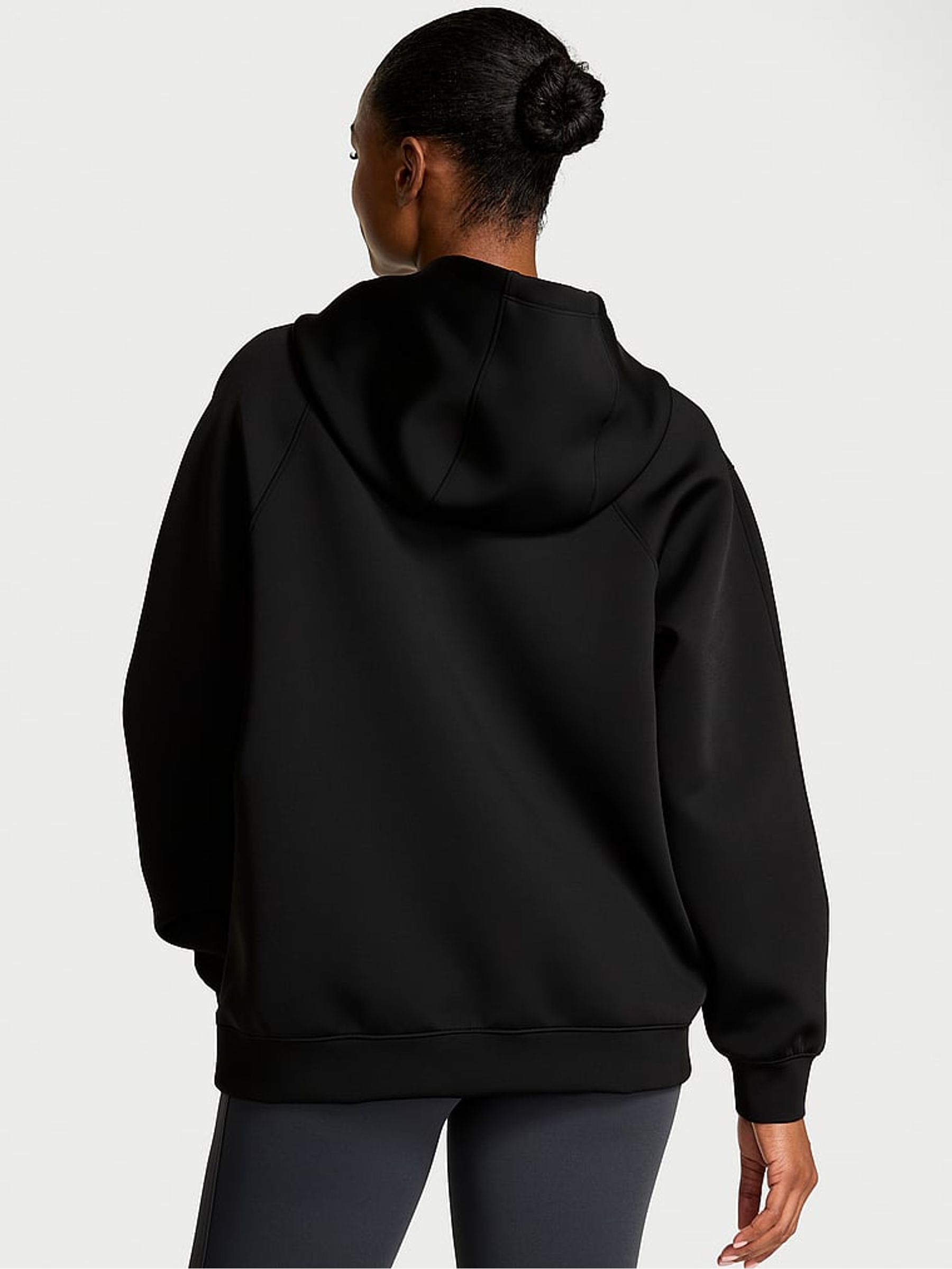 Black Scuba Oversized Hoodie - Image 2 of 2