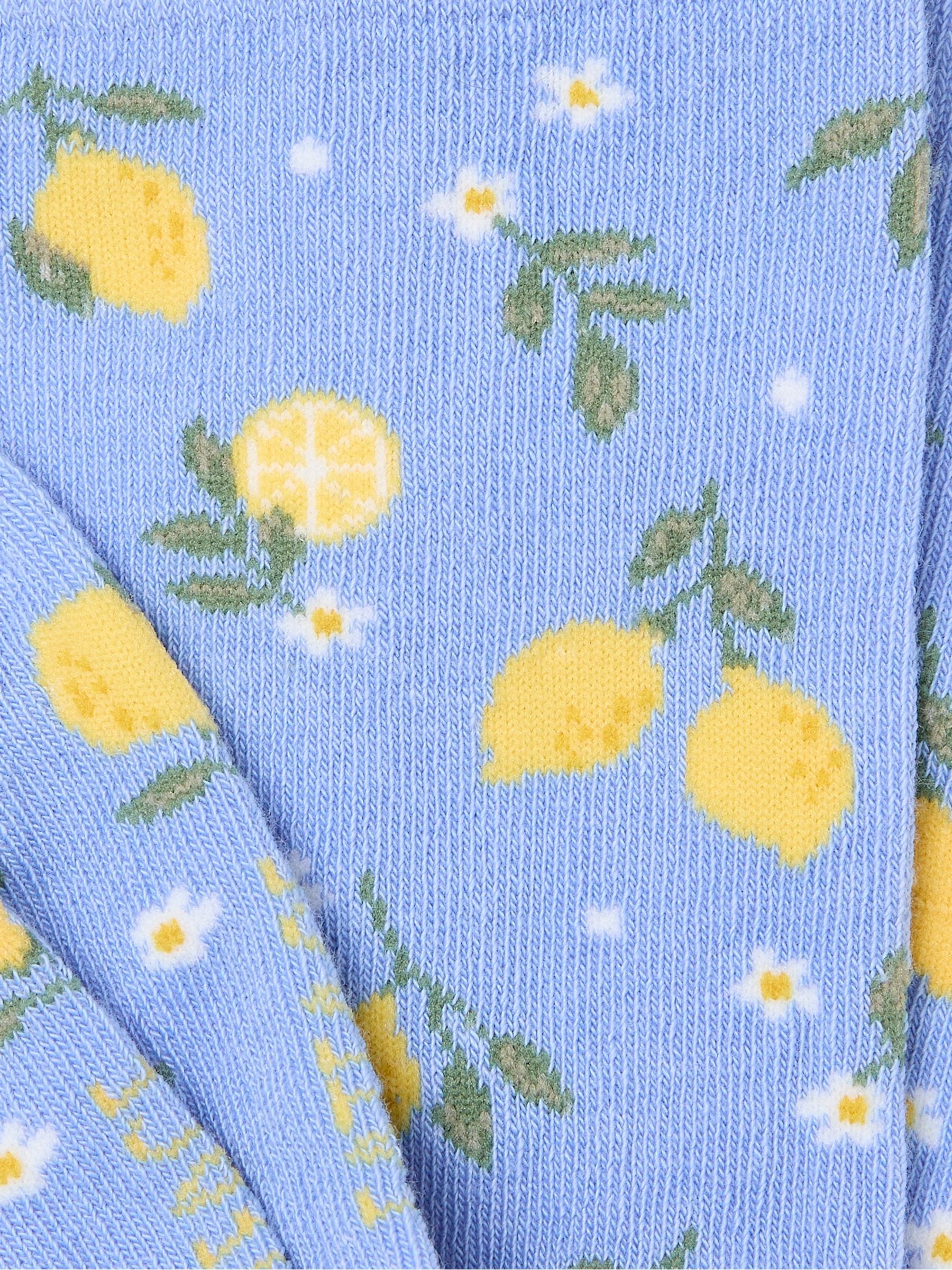 Blue Lemon Socks - Image 2 of 2