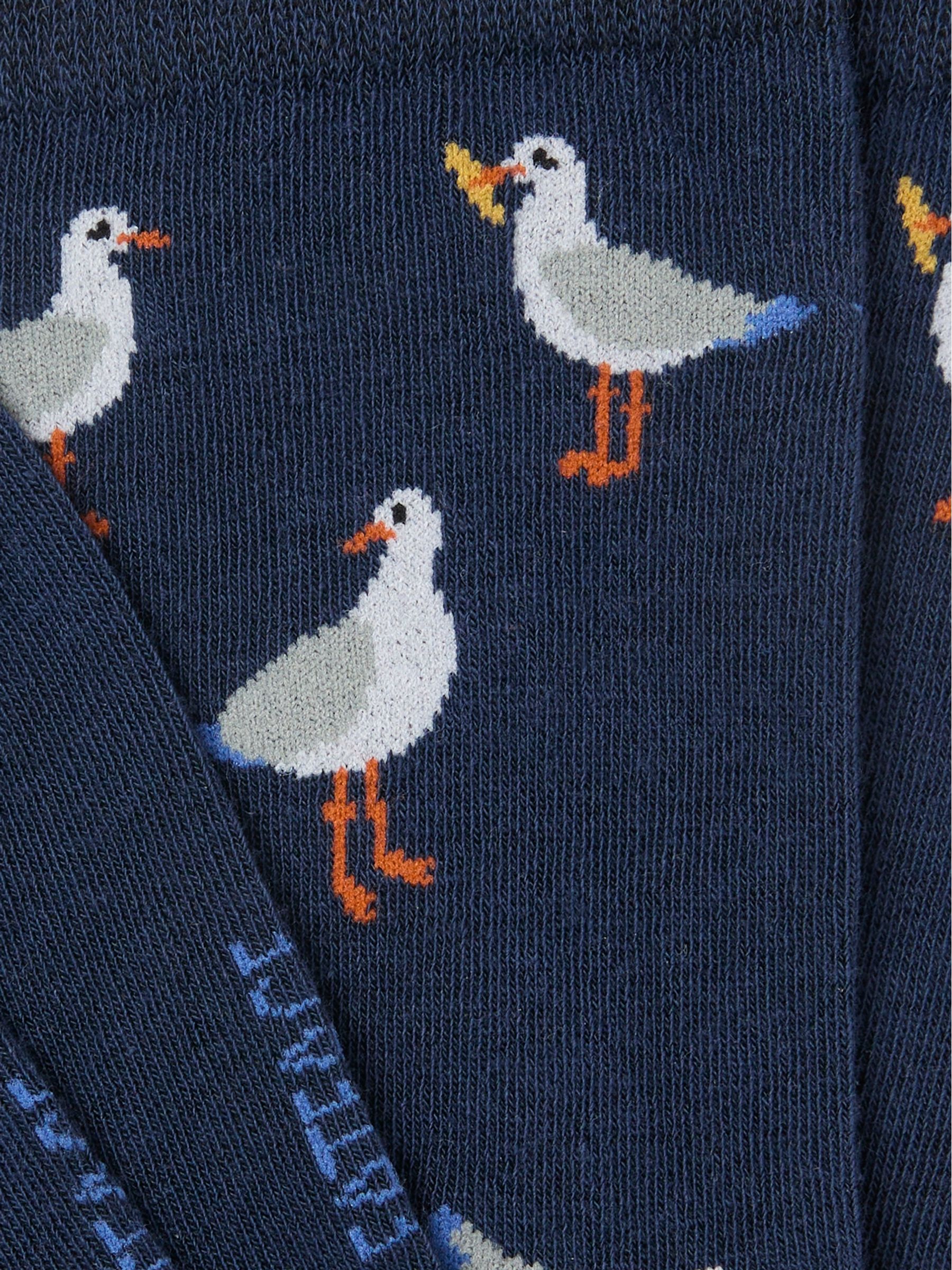 Navy Seagull Socks - Image 2 of 2