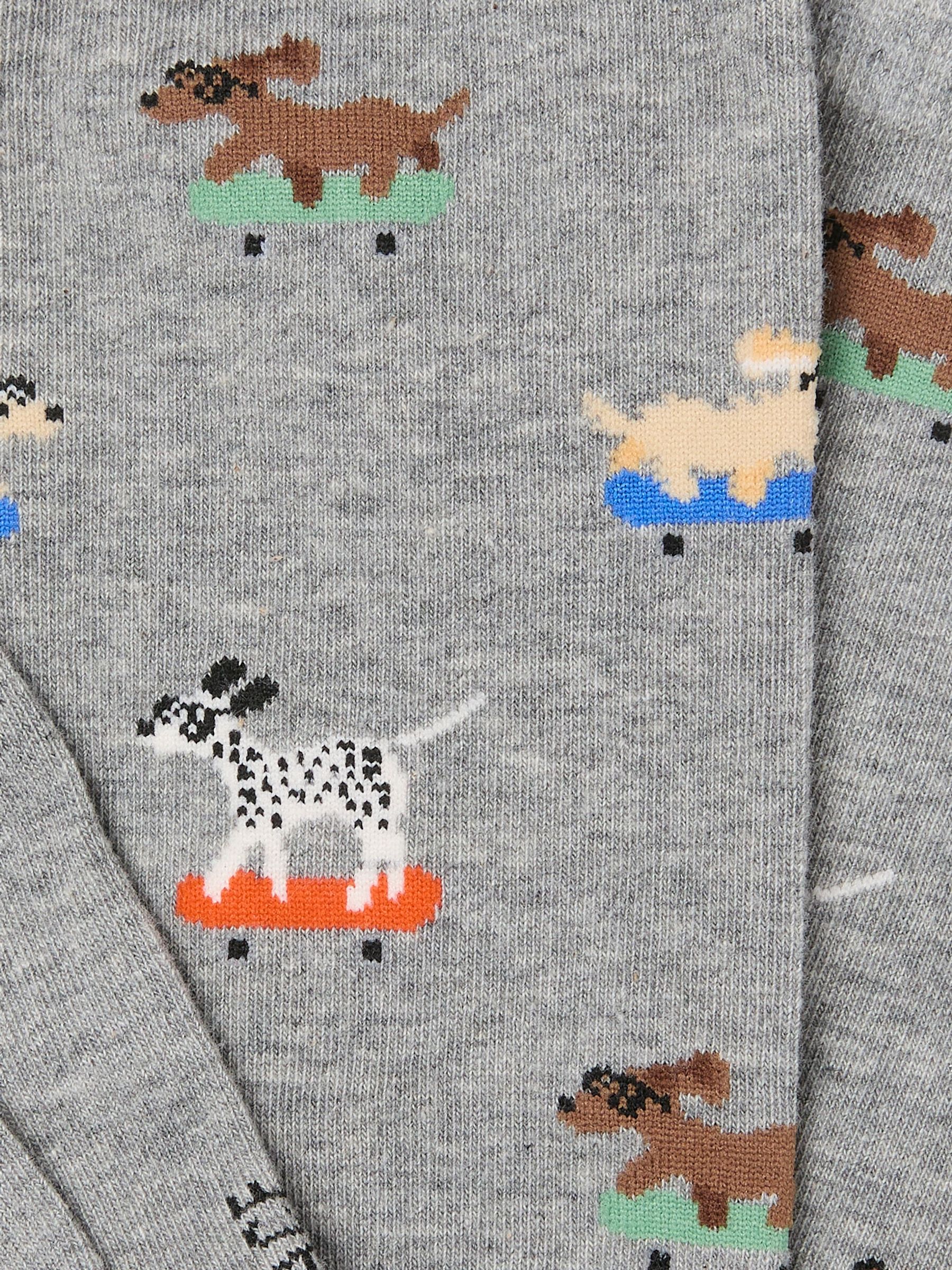 Grey Skating Dog Socks - Image 2 of 2