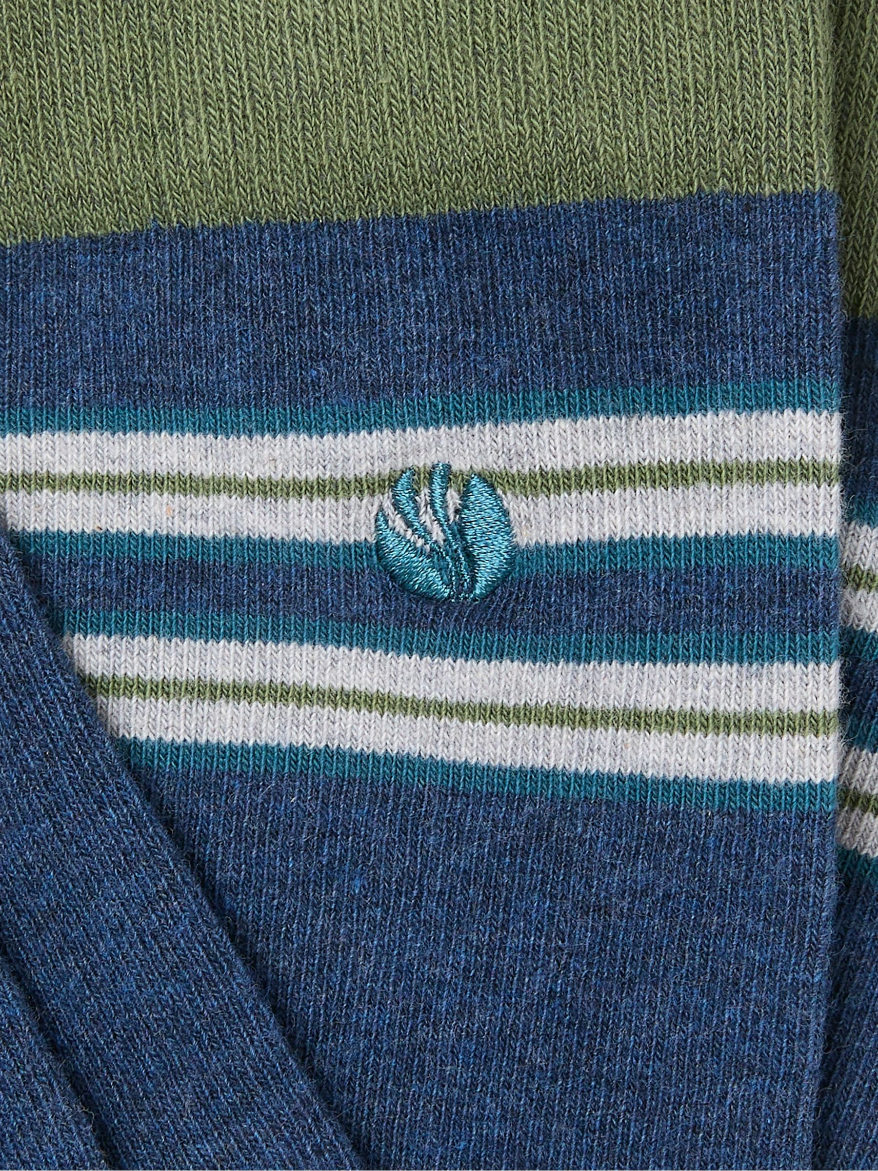 Navy Striped Socks - Image 2 of 2